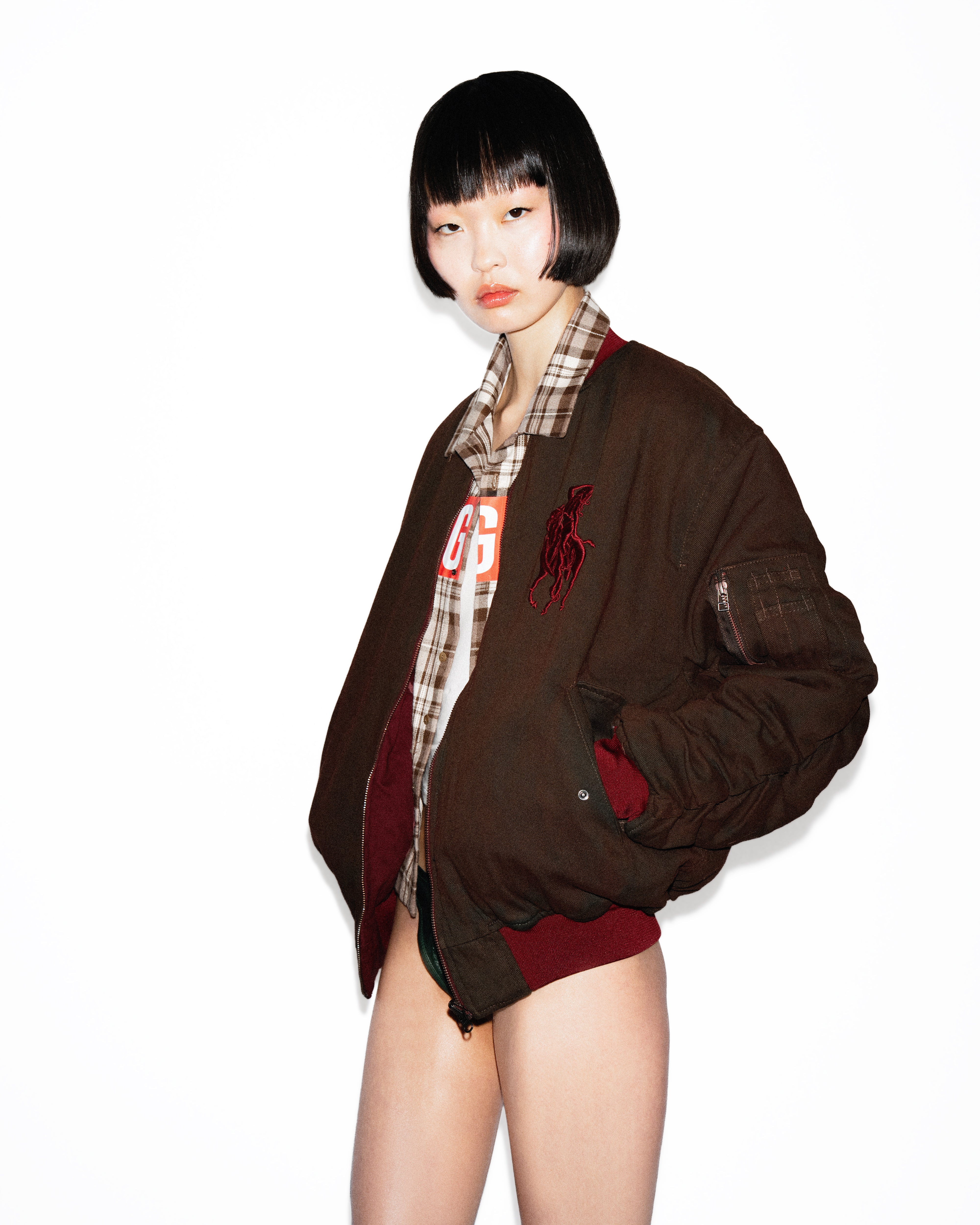 Mowalola LGS Reversible Bomber Jacke 2in1