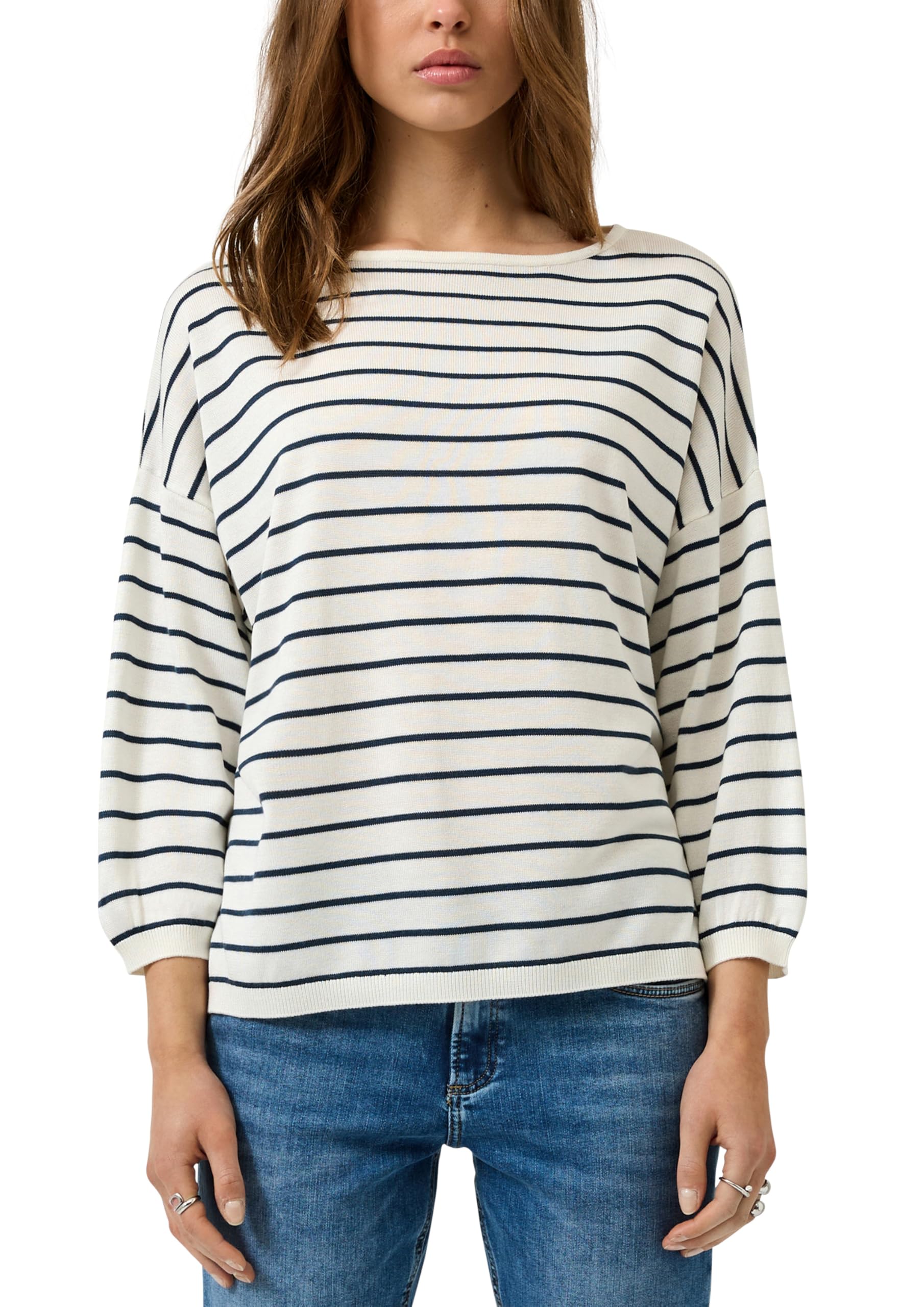 s.Oliver QS Strickpullover 2175113 Damen 3/4-Arm blau M