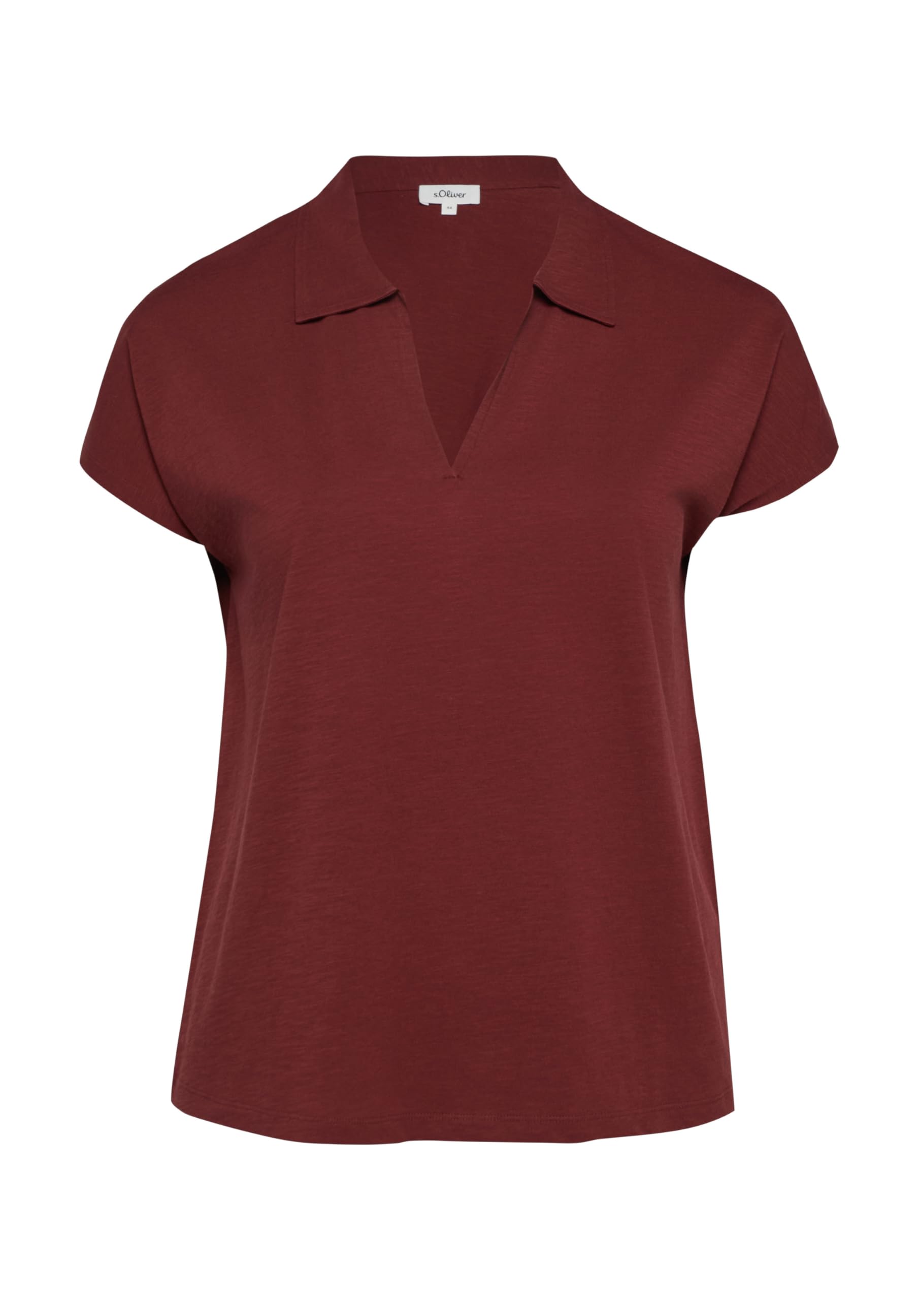 s.Oliver RED LABEL Poloshirt ärmellos Flammgarn-Jersey