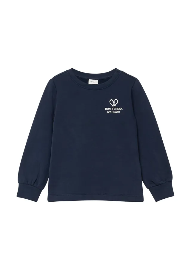 s.Oliver RED LABEL Rückenprint Sweatshirt navy kuschelig