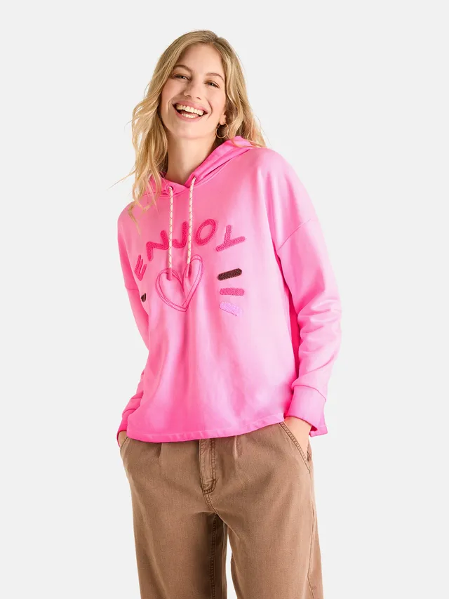 Lieblingsstück LindaL Hoodie neon pink aus Baumwolle
