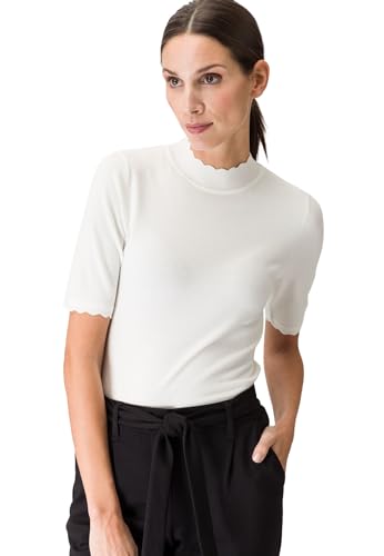 zero Strickpullover Wellenkante Damen 34 Offwhite