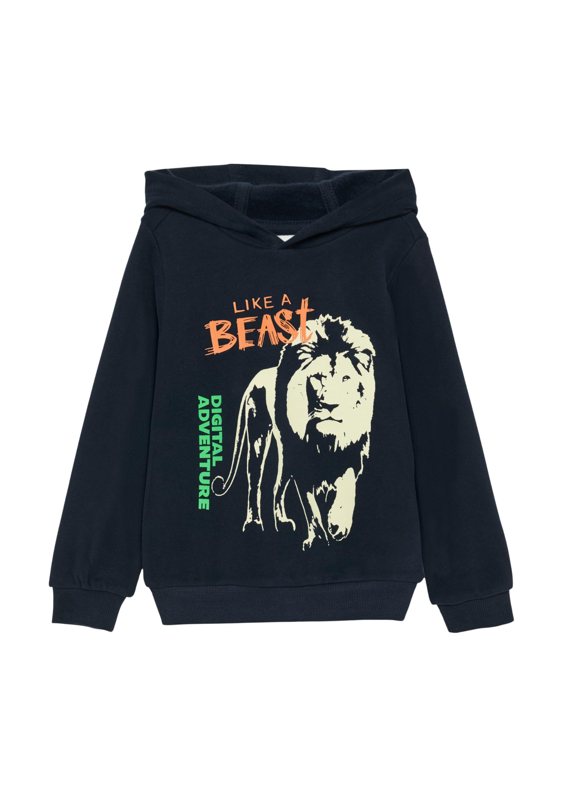 s.Oliver Red Label Hoodie Glow-Print Gr. 116-122 Cognac