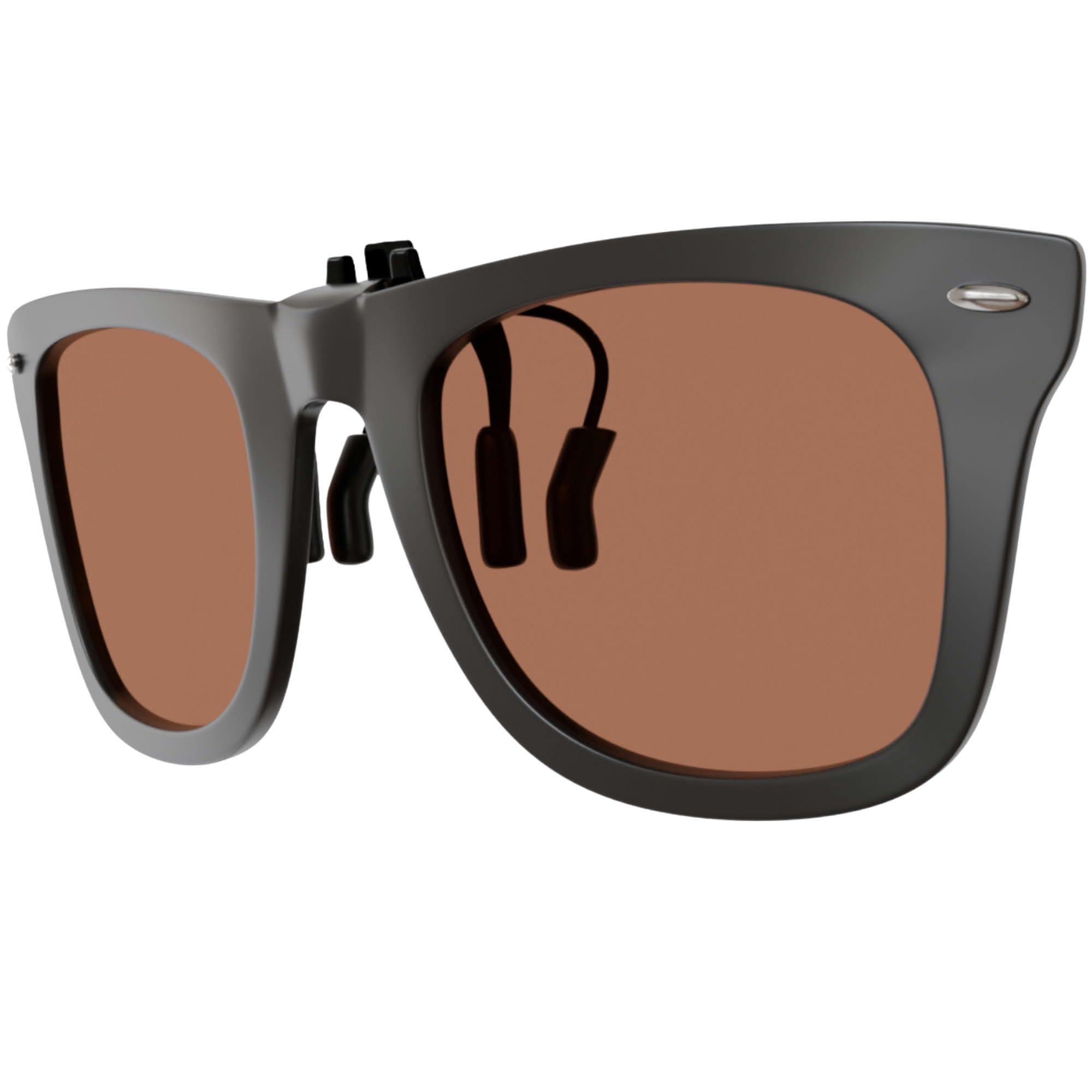 BEZLIT Clip-On Brillenaufsatz Grau polarisiert UV400