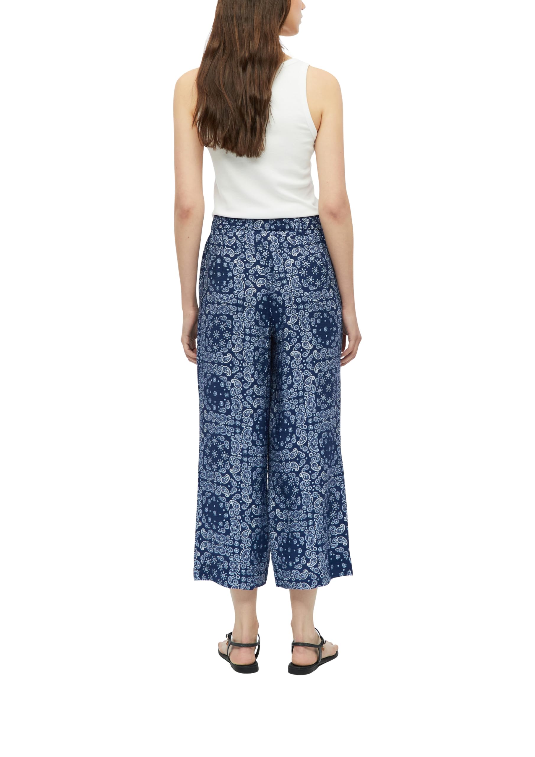 s.Oliver Red Label Culotte Gr.34 Viskose dunkelblau