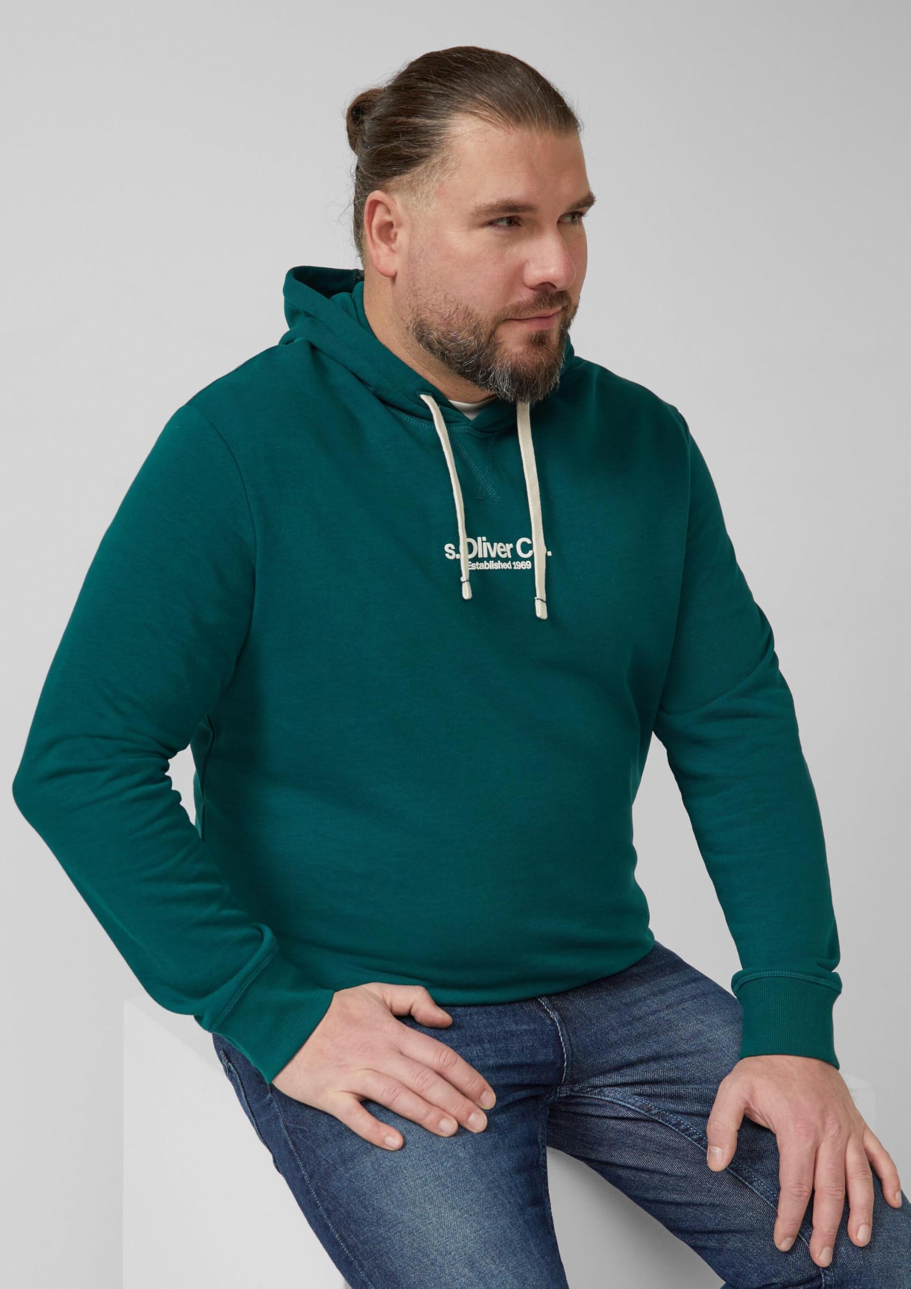 s.Oliver RED LABEL Kapuzenpullover Baumwollmix Logo