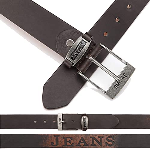 BEZLIT Jeans Gürtel 4cm Leder Gr.105 kürzbar