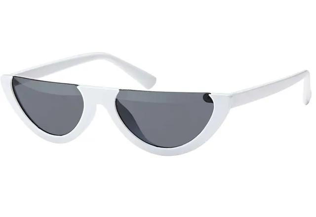 BEZLIT Retro Damen Sonnenbrille Weiß rund UV400