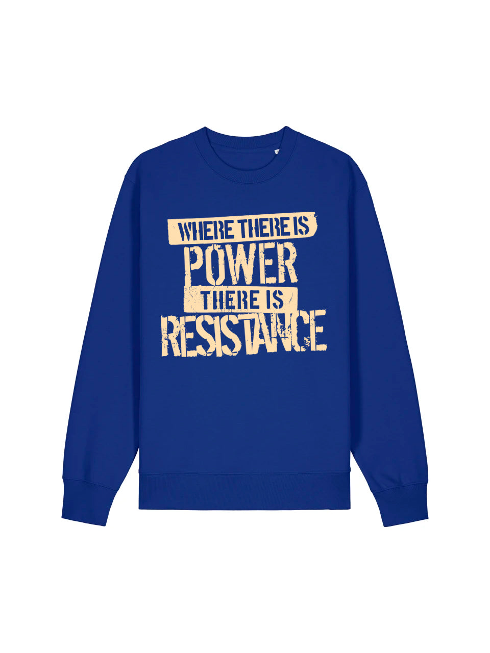 dna merch Macht und Widerstand Rundhalspullover Damen Print