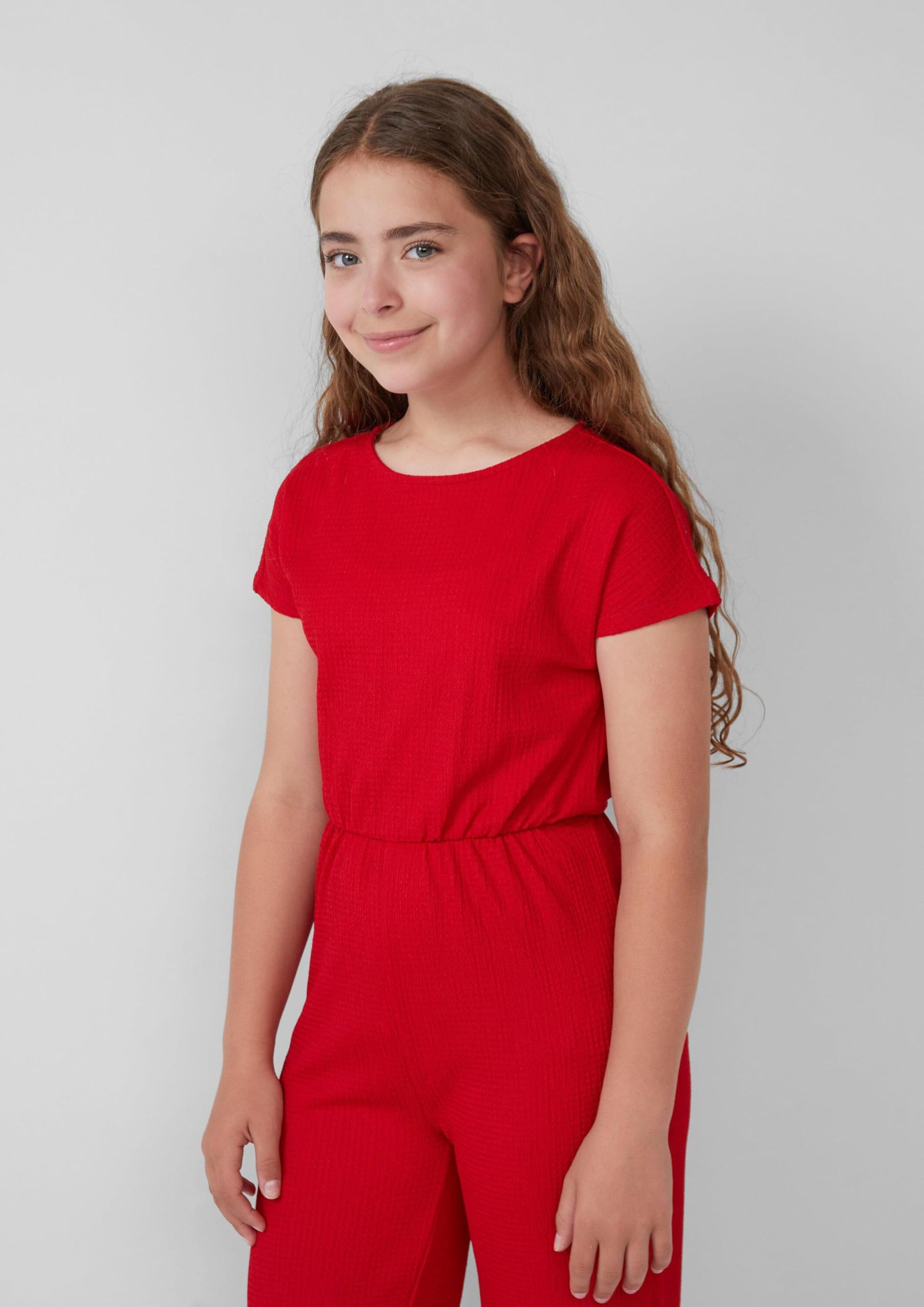 s.Oliver Junior Jumpsuit Wide Leg Gr. 170 Rot Crêpe