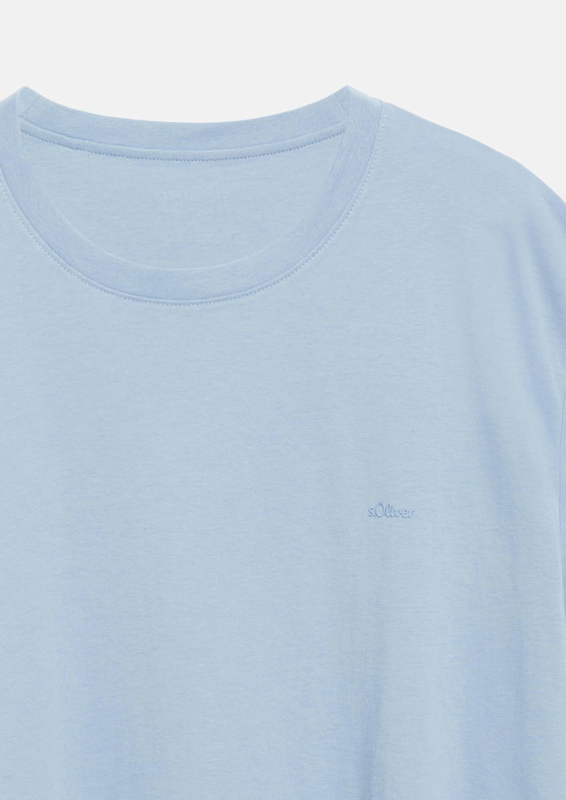 s.Oliver Junior T-Shirt mit Logo blau 3XL