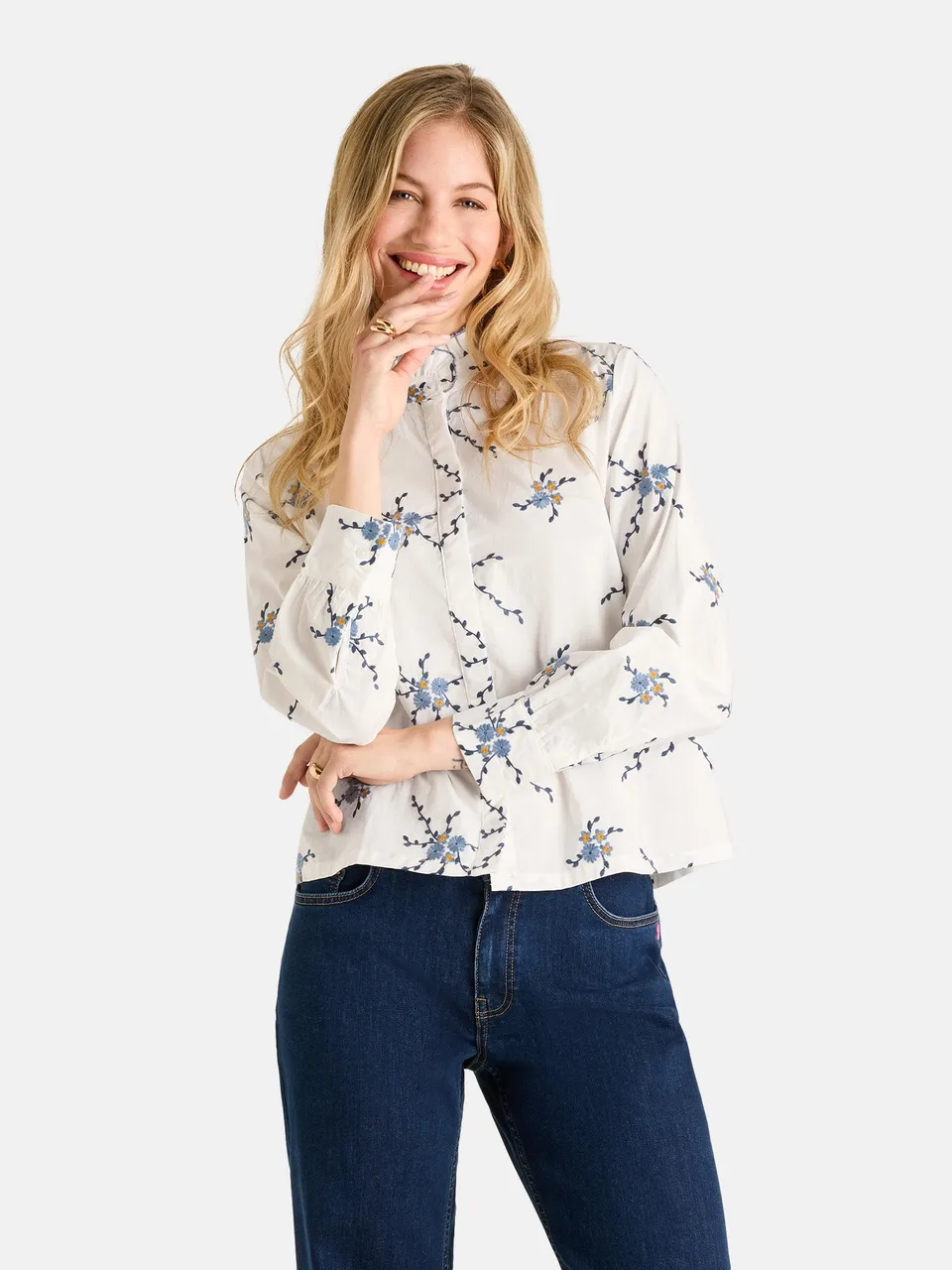 Lieblingsstück AlieenL Bluse Baumwolle offwhite