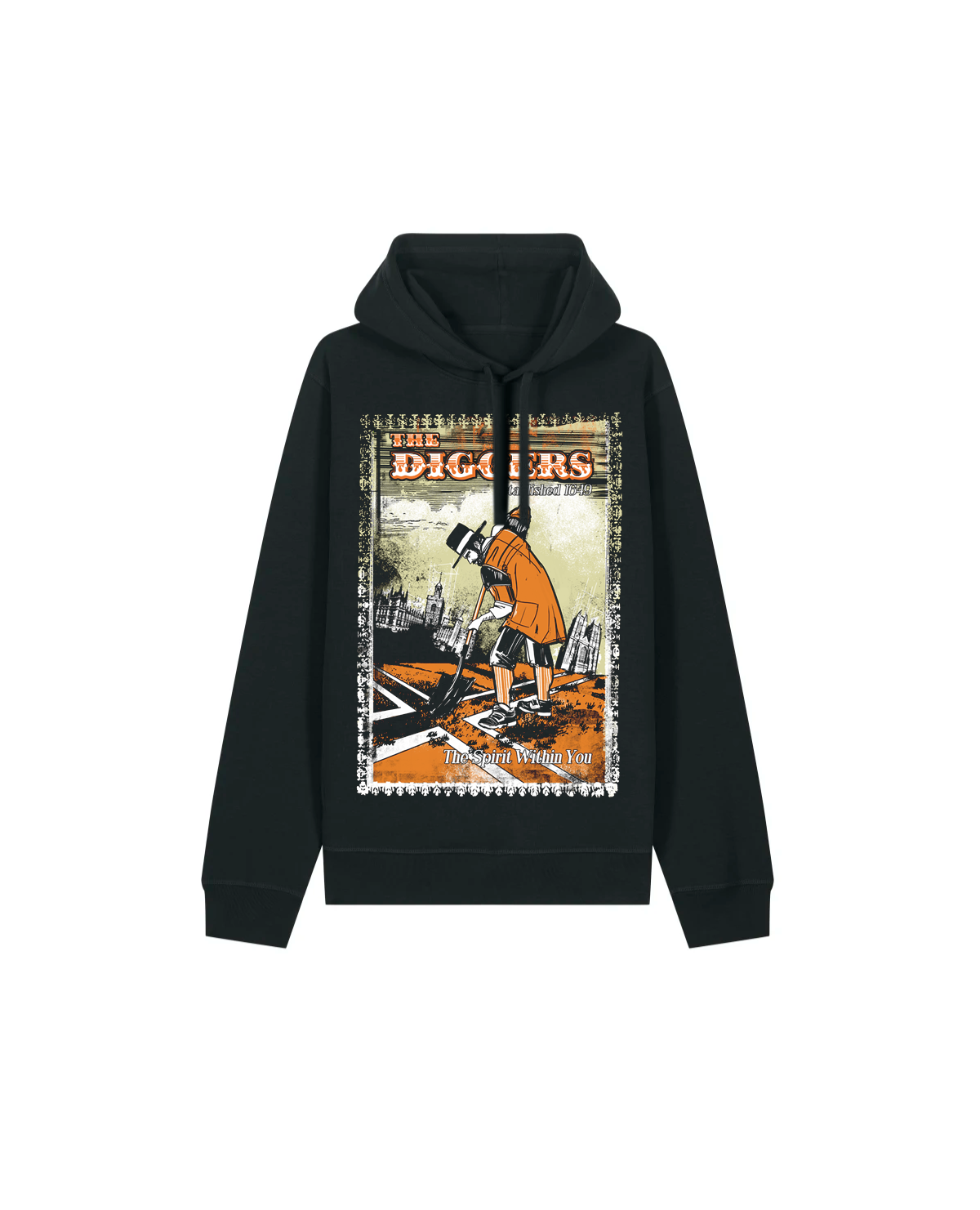 dna merch The Diggers Kapuzenpullover schwarz Bio
