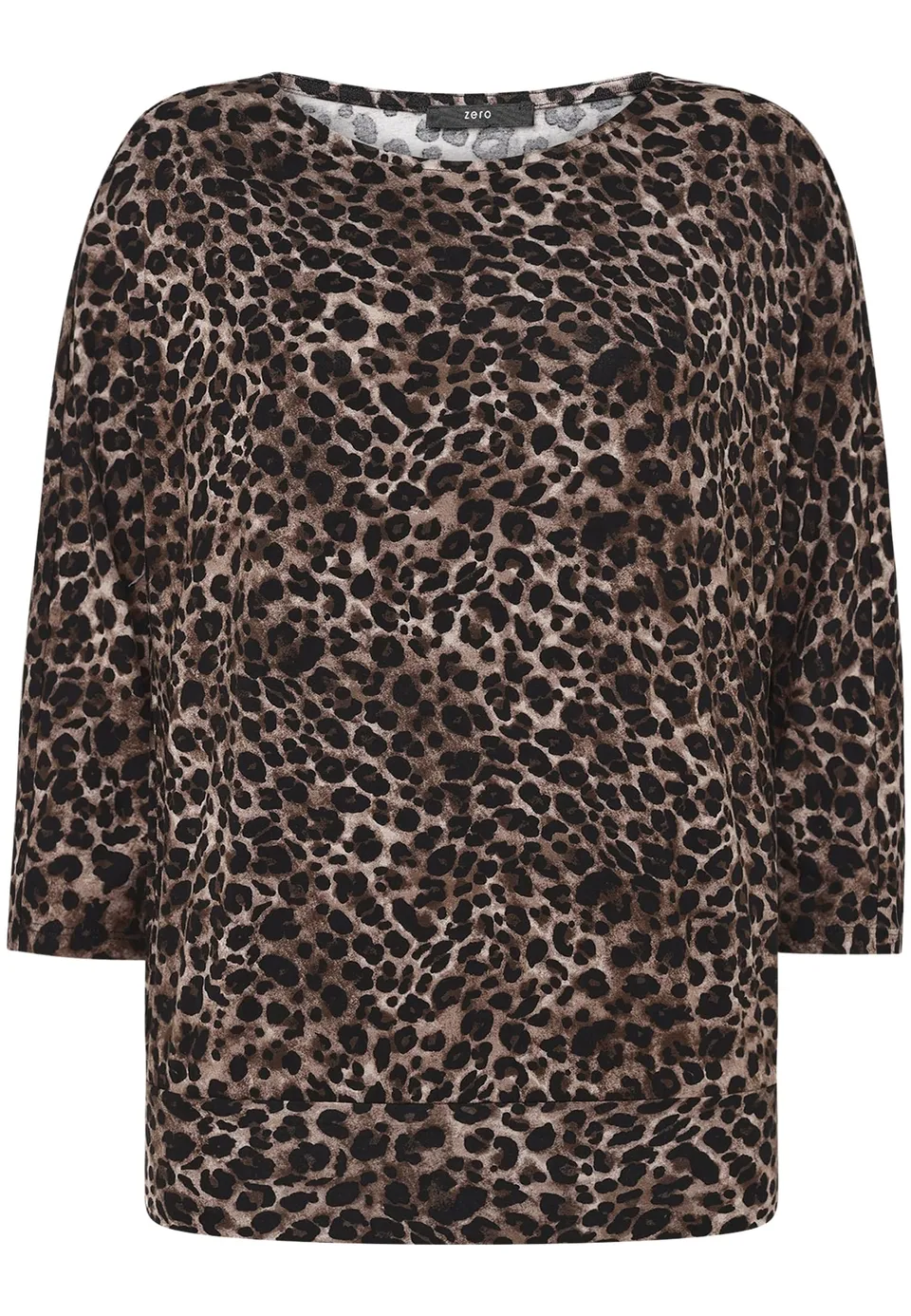 zero Leo-Shirt 3/4 Arm Gr. 38 Animalprint elastisch