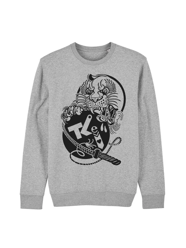 Julietta Weimer Tätowierkunstverein Tiger Pullover Burgunderrot Damen