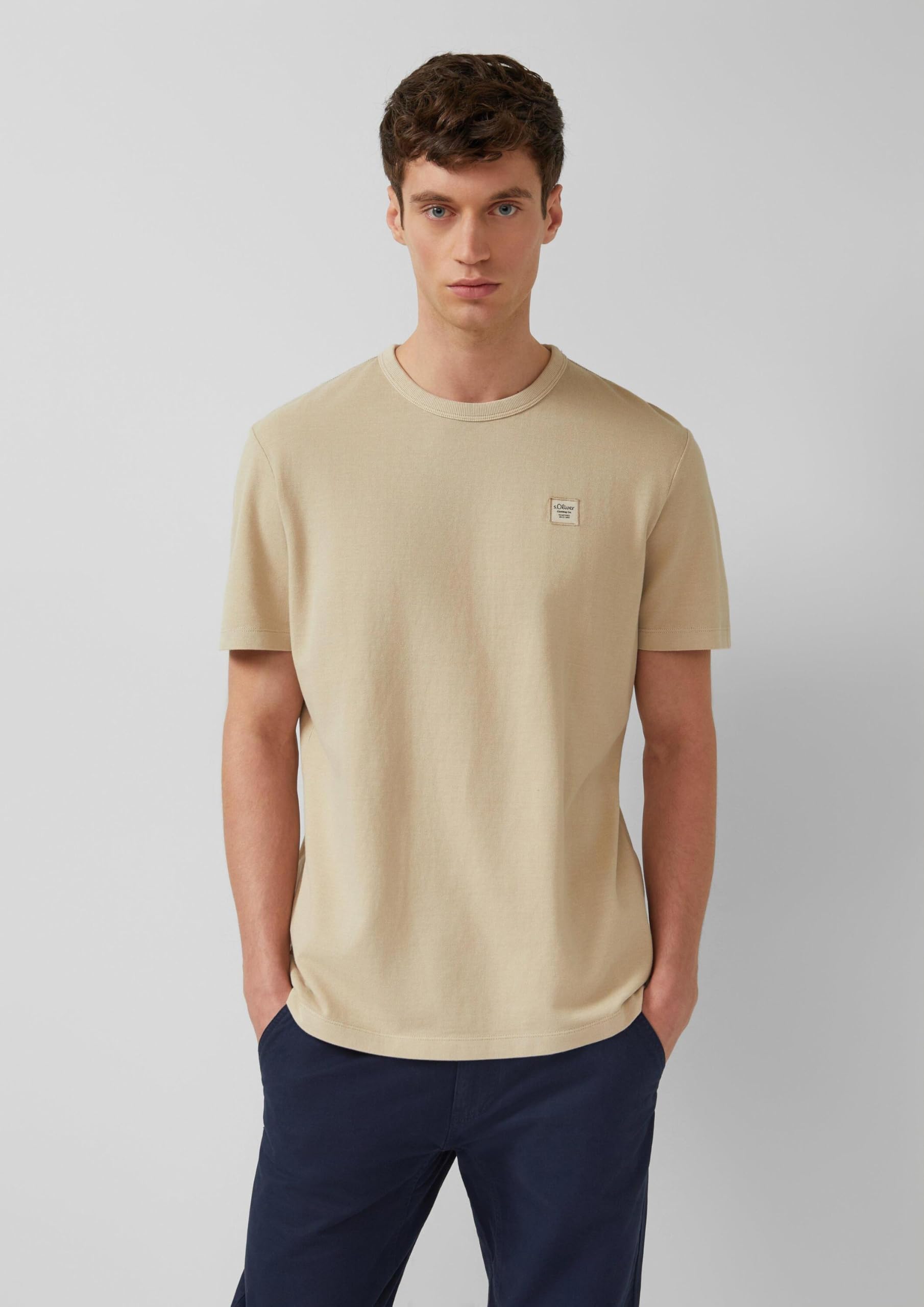 s.Oliver Junior Piqué T-Shirt Garment Dye pfirsich