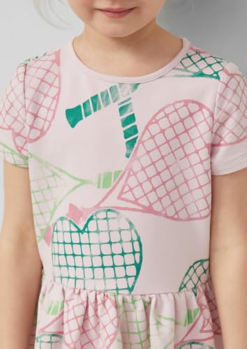 s.Oliver Junior Sweat-Kleid All-Over-Print Gr.116 kurz