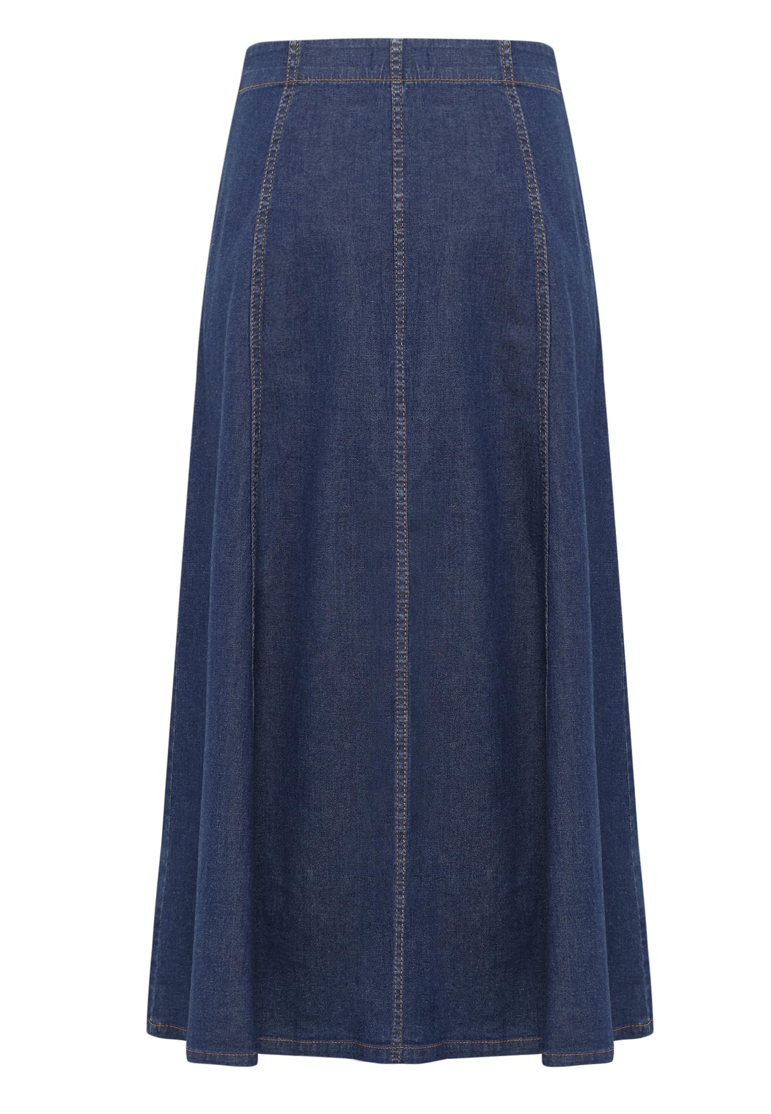zero Jeansrock Maxi A-Linie Damenrock 40 Dark Blue Denim lang