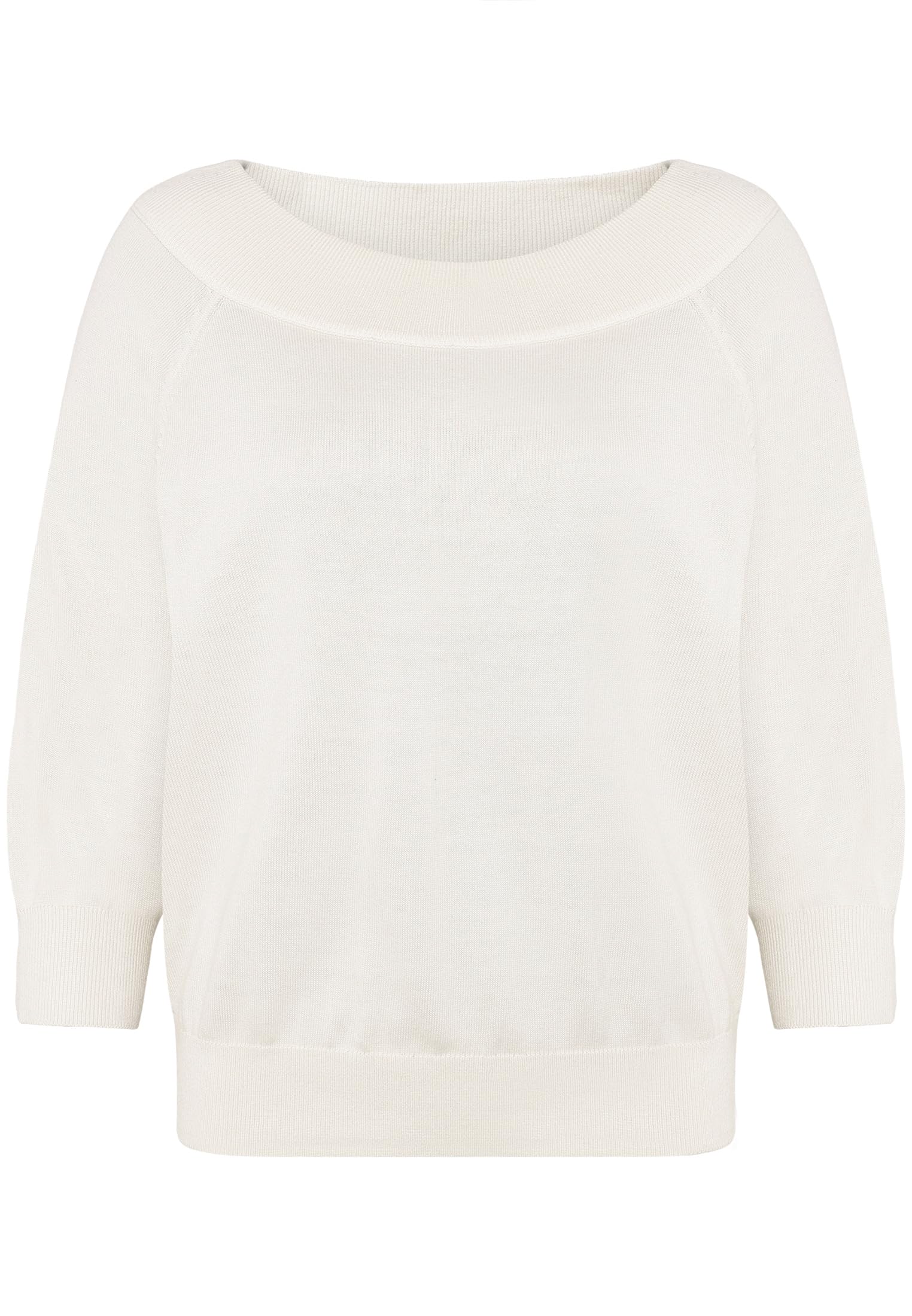 zero Strickpullover mit Carmenausschnitt Damen Winter