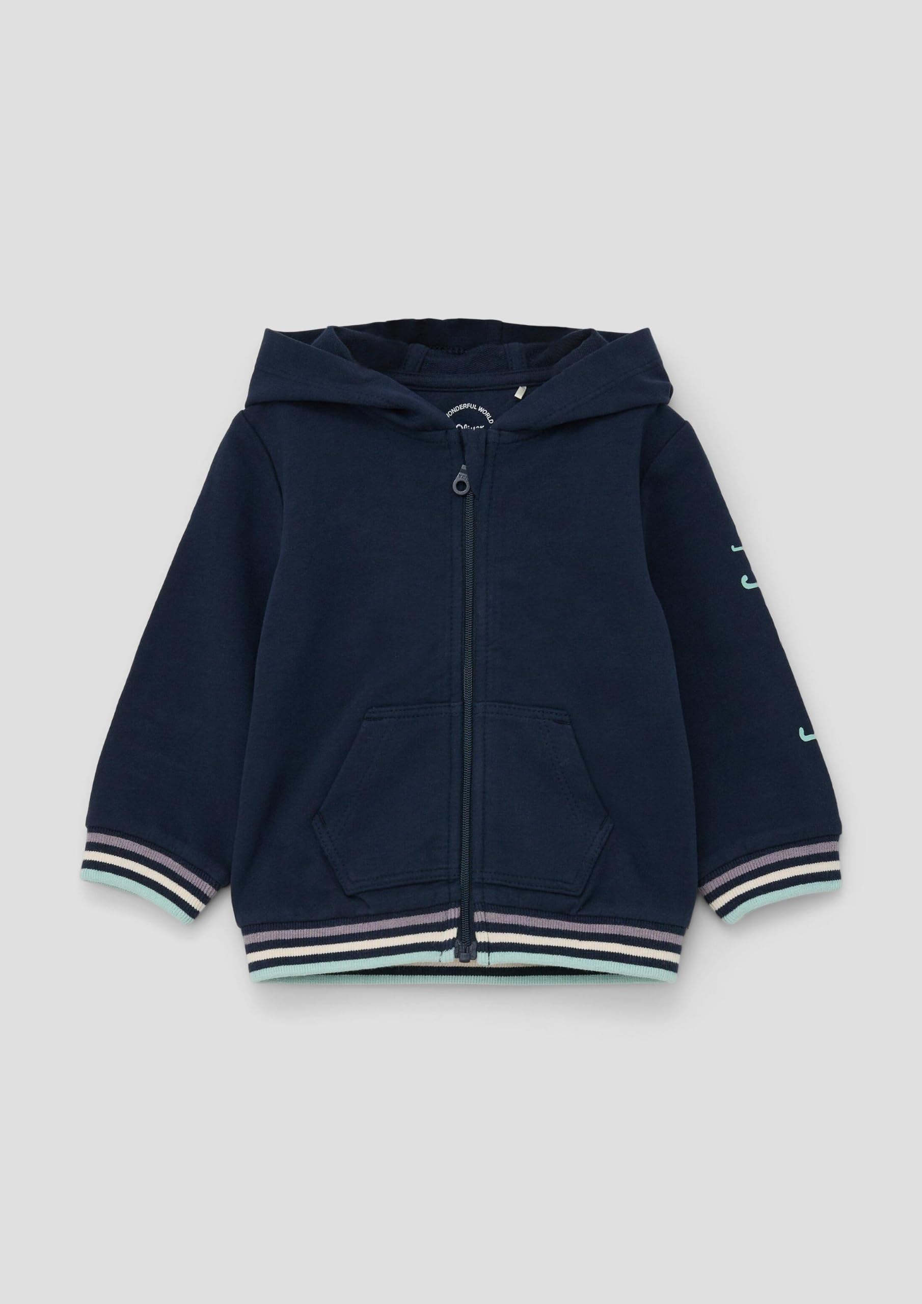s.Oliver RED LABEL Sweatjacke 74 Navy Stretch