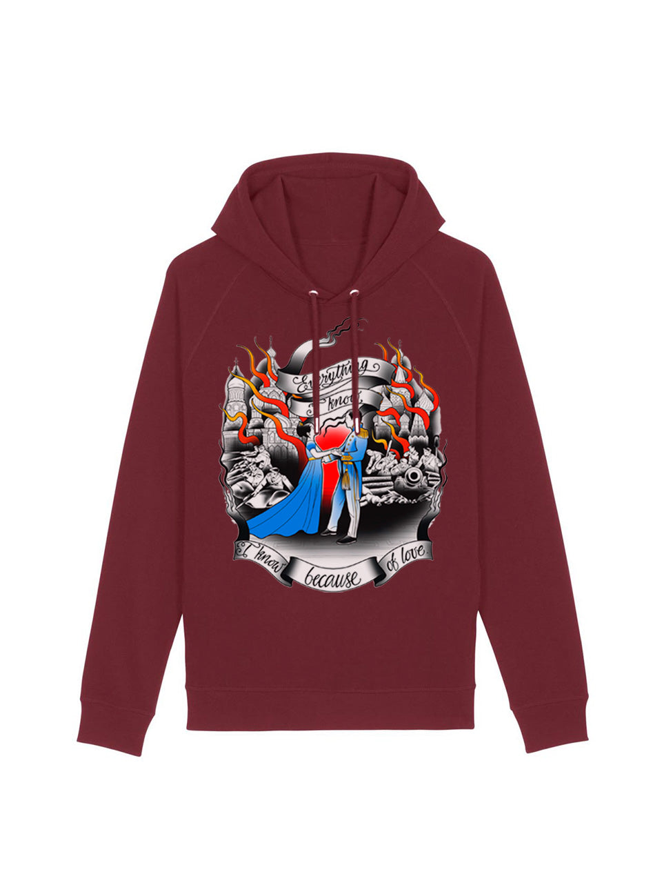 dna merch Krieg und Frieden Tolstoi Hoodie Damen schwarz