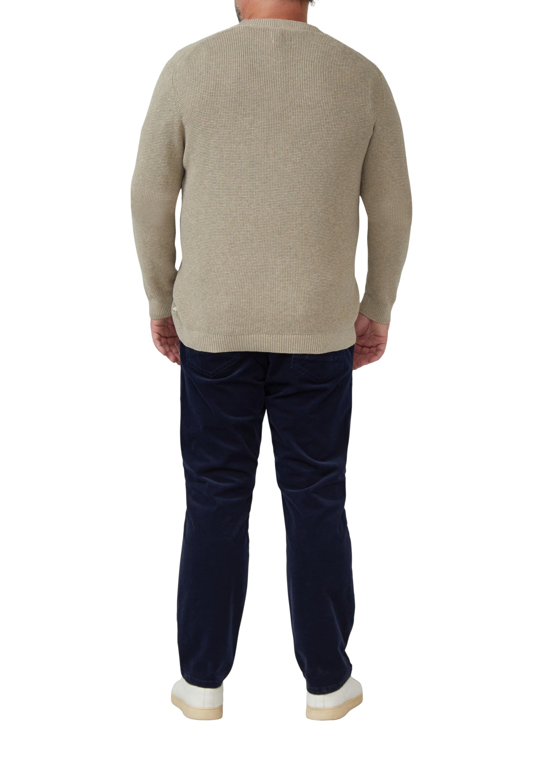 s.Oliver RED LABEL Strickpullover Crew Neck Struktur beige