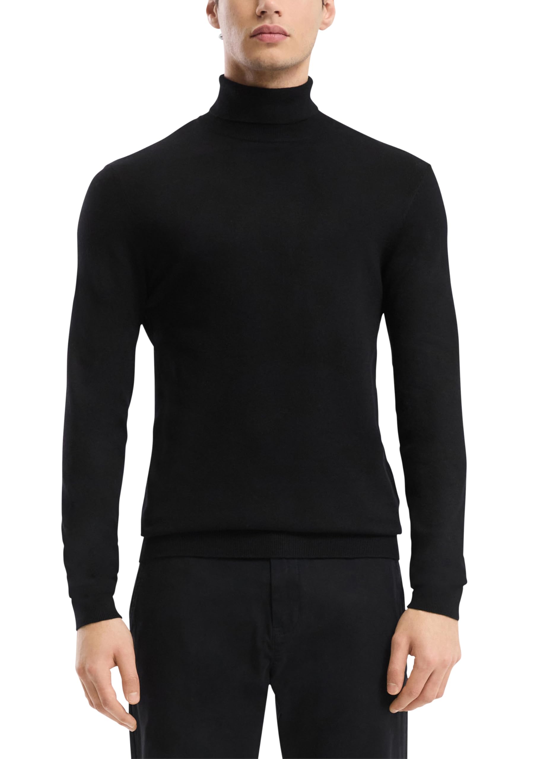 s.Oliver QS Rollkragenpullover L Strick tiefblau