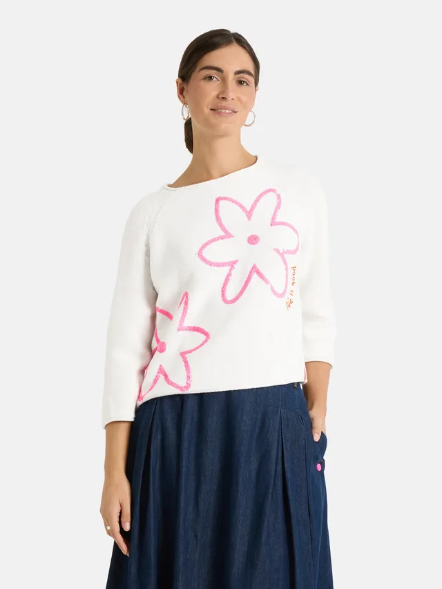 Lieblingsstück AuriL Pullover offwhite aus Baumwolle