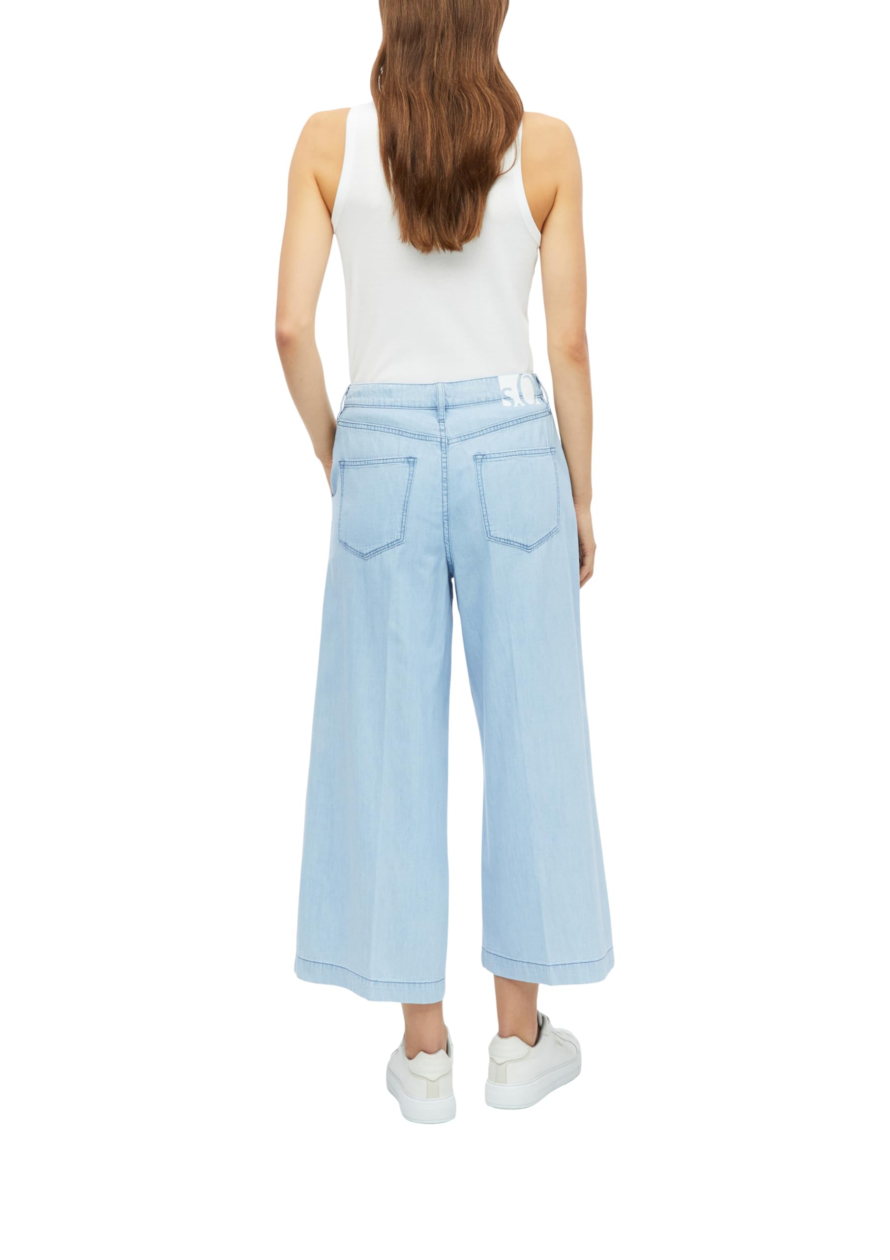s.Oliver Red Label Culotte-Jeans Jeans Hellblau 44 Wide Leg