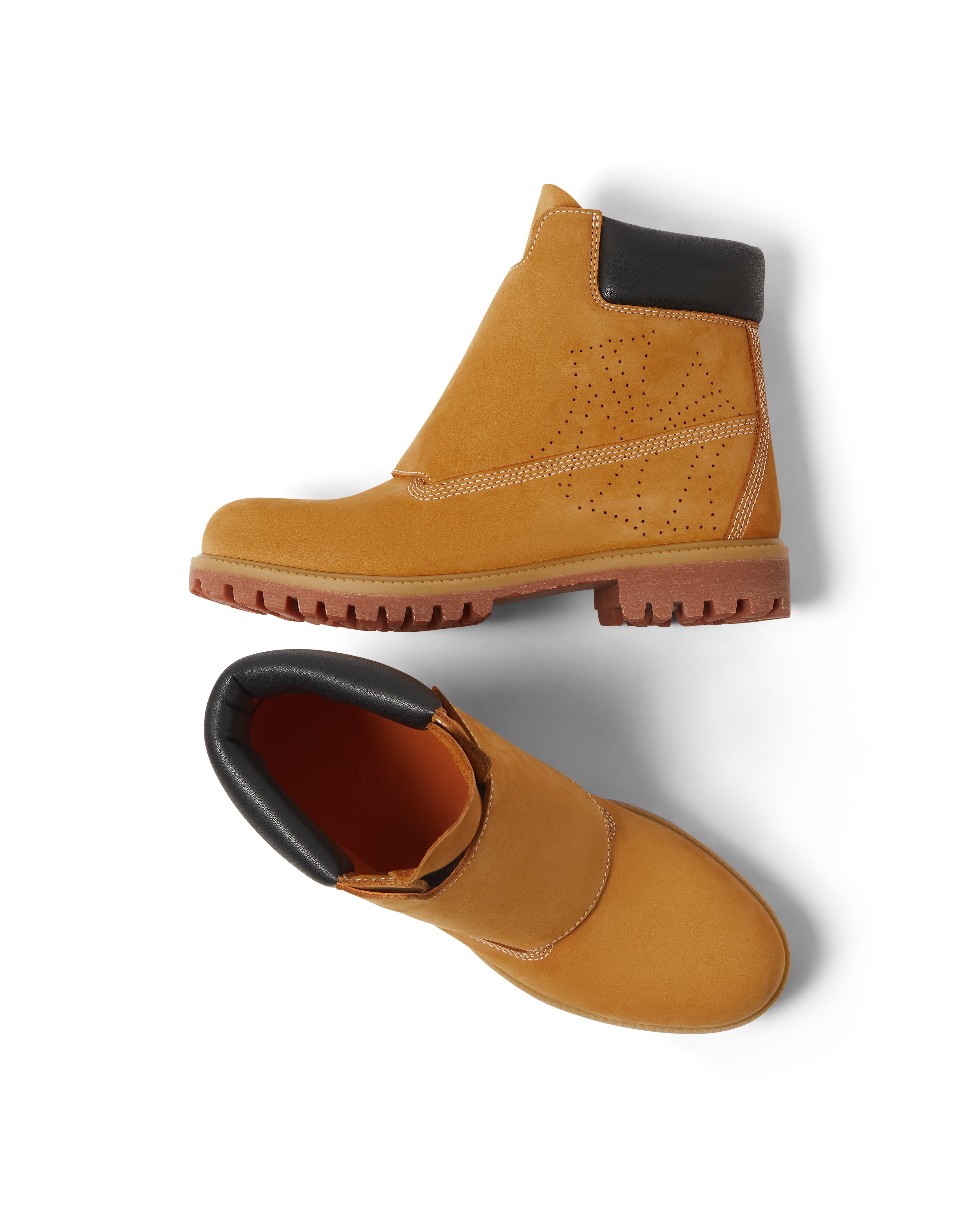 Mowalola Reign Boot Stiefel Gold Digger Nubuk