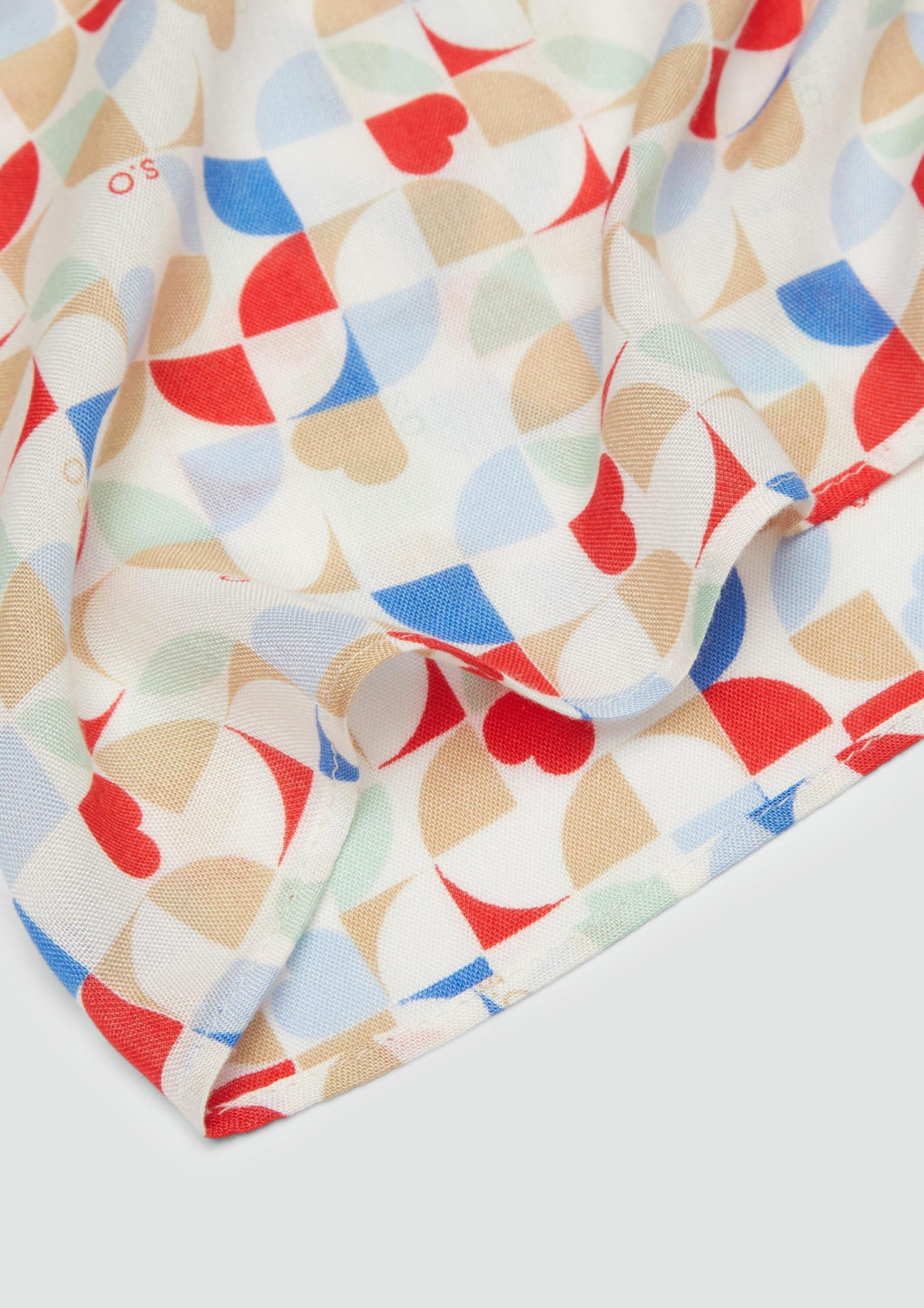 s.Oliver Loop Schal Viskose All-over-Print Damen weich