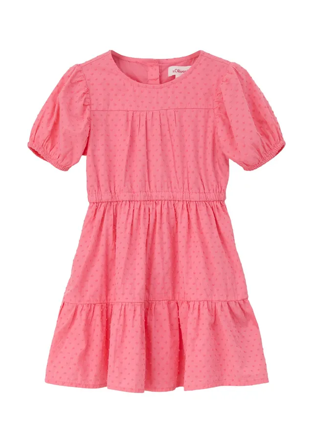s.Oliver Junior Kleid Raffung Cut-Out rosa Gr.110