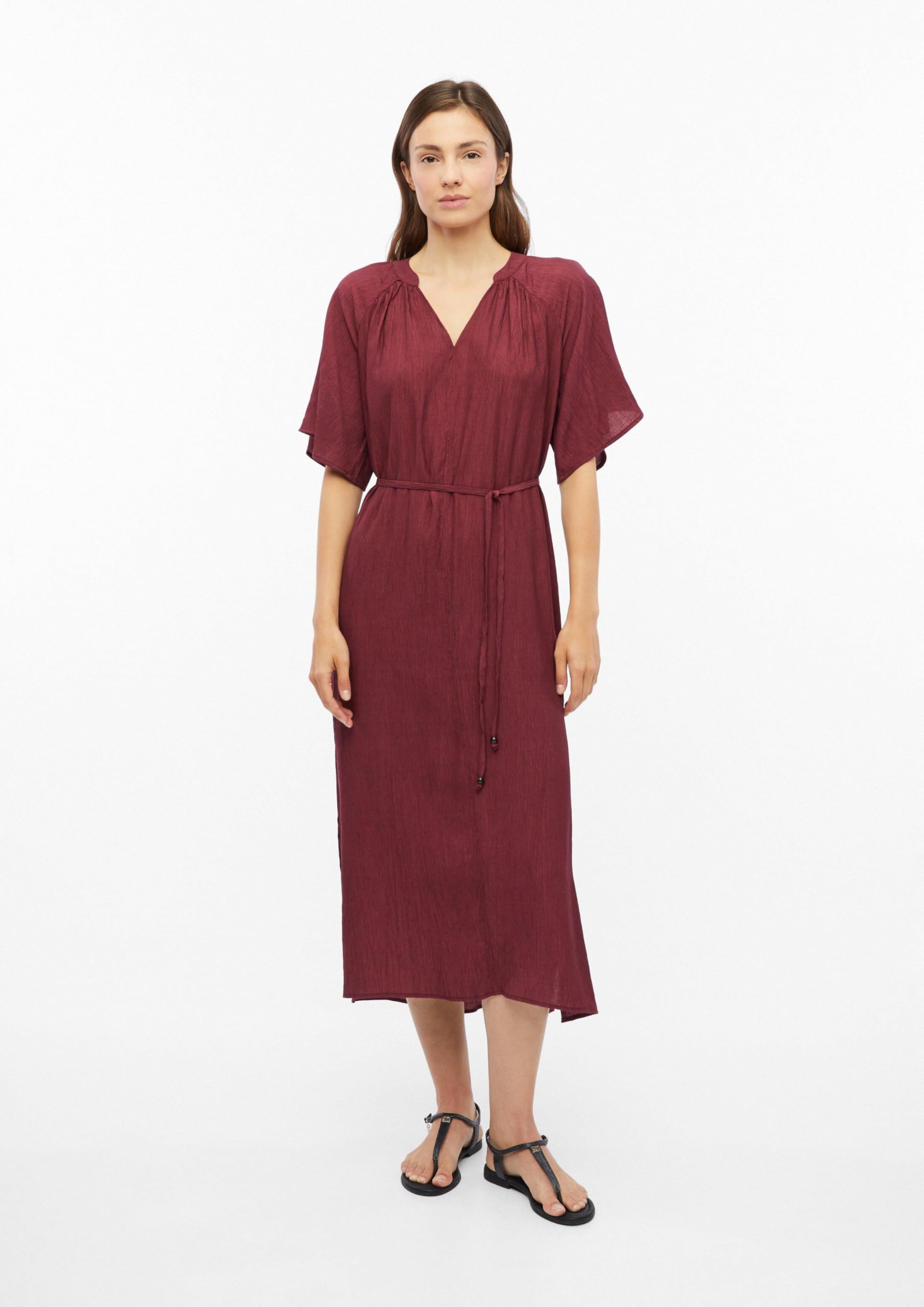 s.Oliver Red Label Midi-Kleid Bindegürtel 38