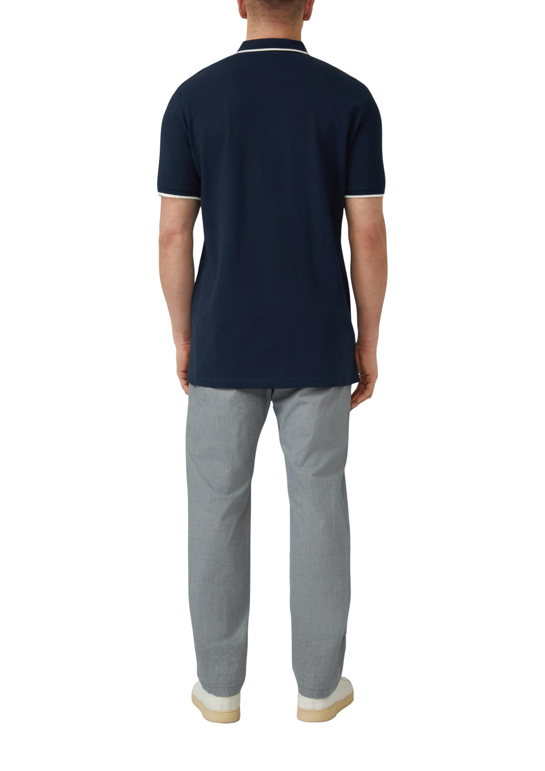 s.Oliver Junior Poloshirt Flammgarn-Piqué Navy Brusttasche