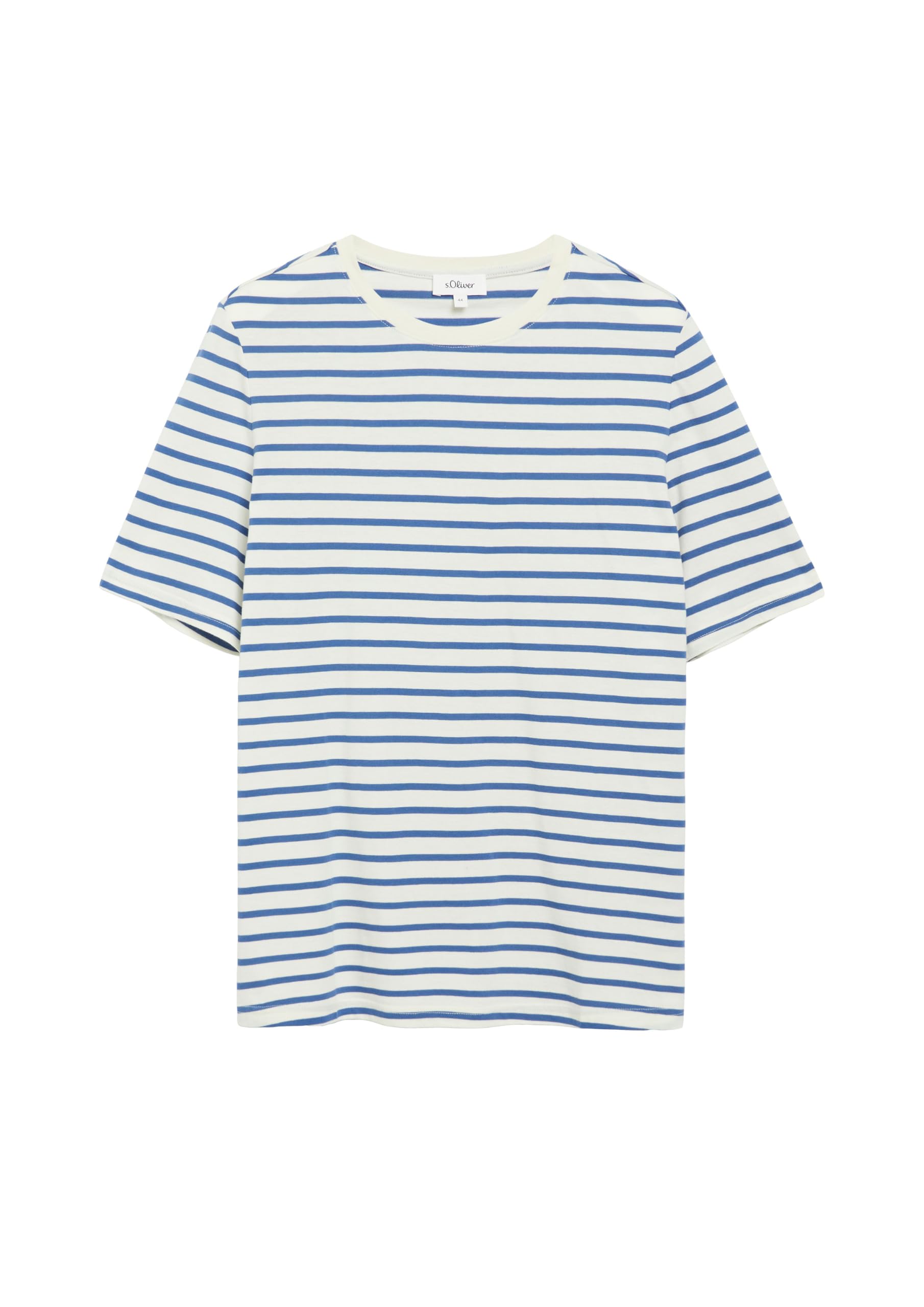 s.Oliver RED LABEL Streifen T-Shirt Rundhals Gr.52 royalblau