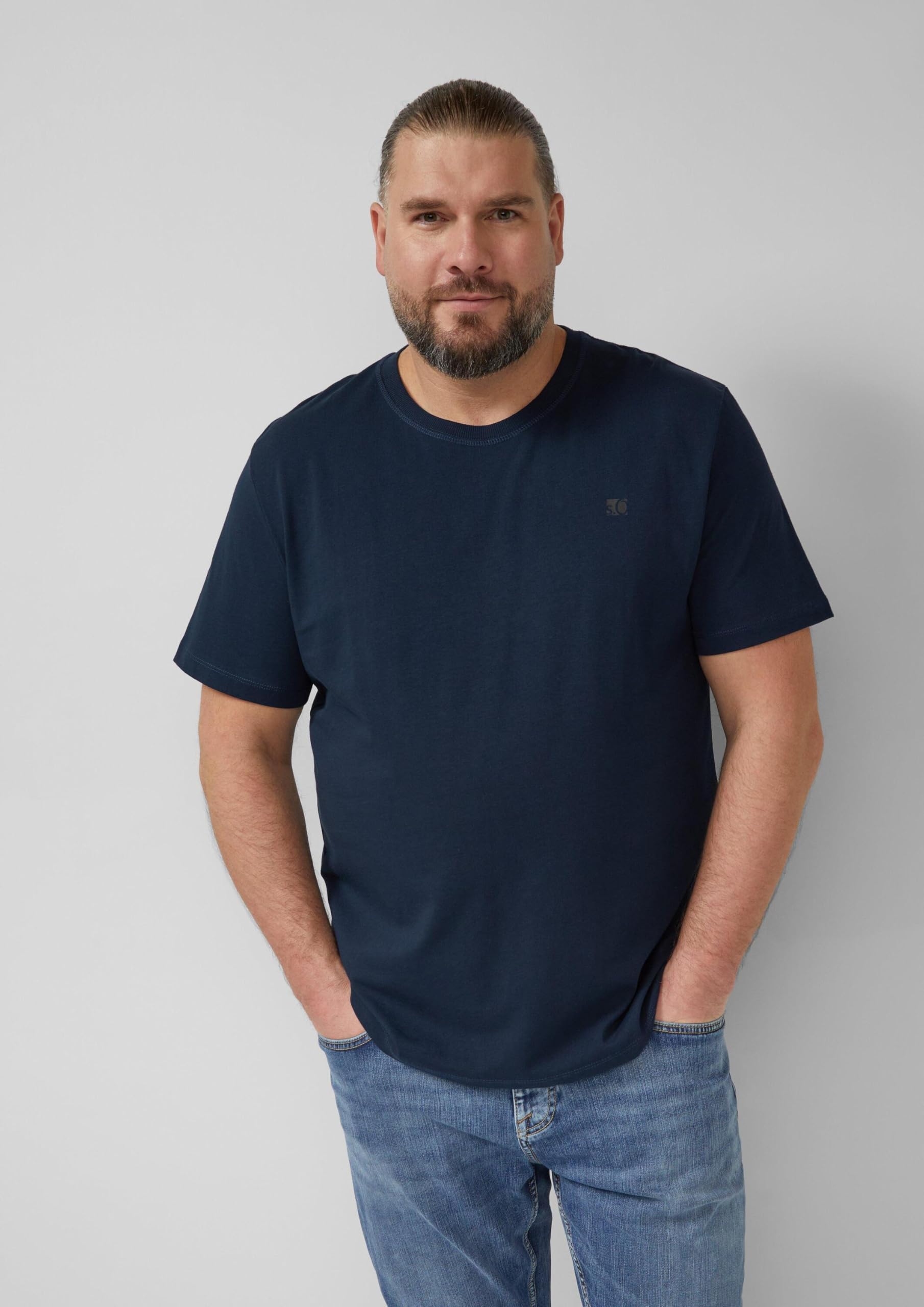 s.Oliver RED LABEL Heavy Jersey T-Shirt Logo-Print