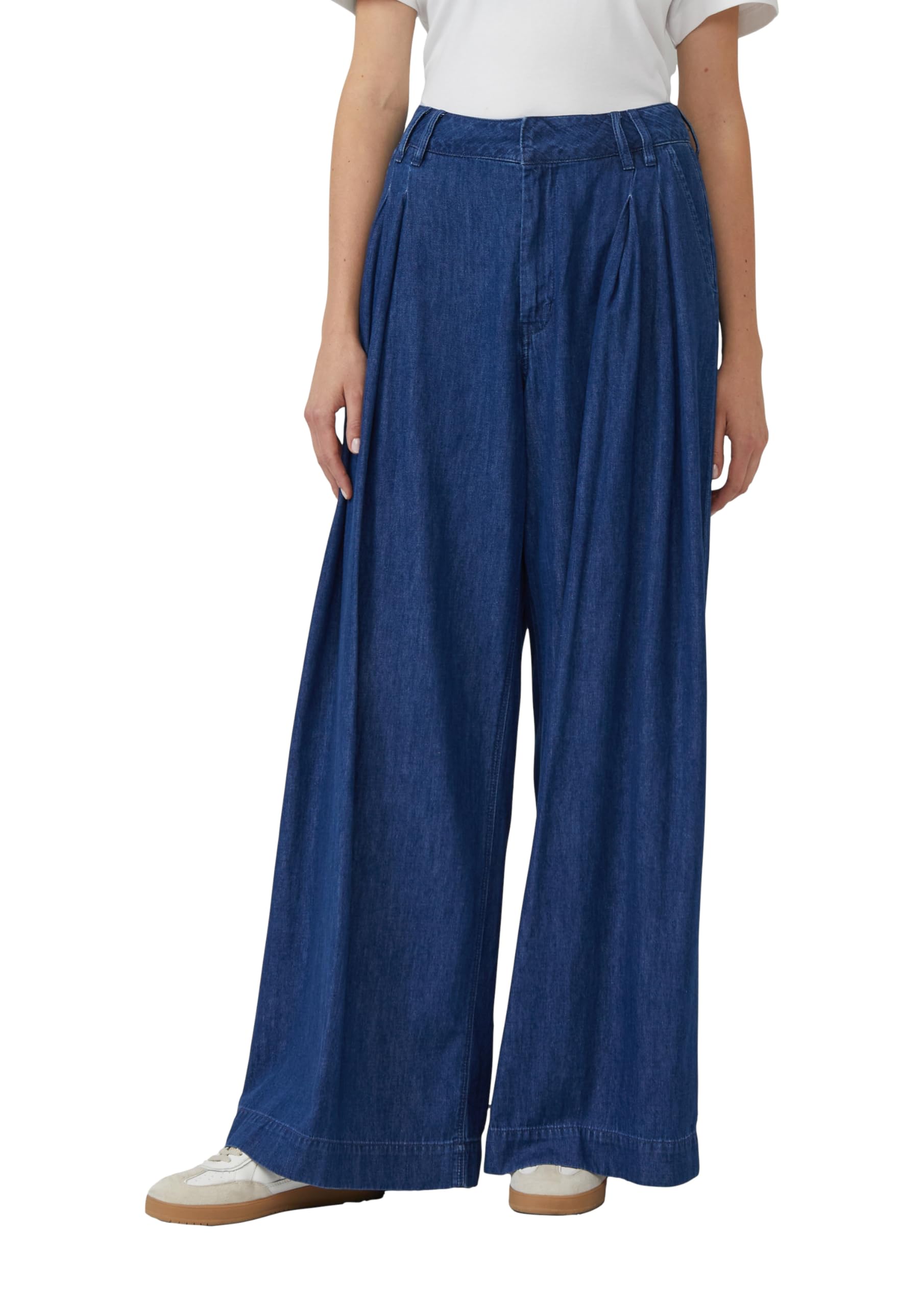 s.Oliver Nadelstreifen Jeans Extra Wide Leg Blau 44W/32L