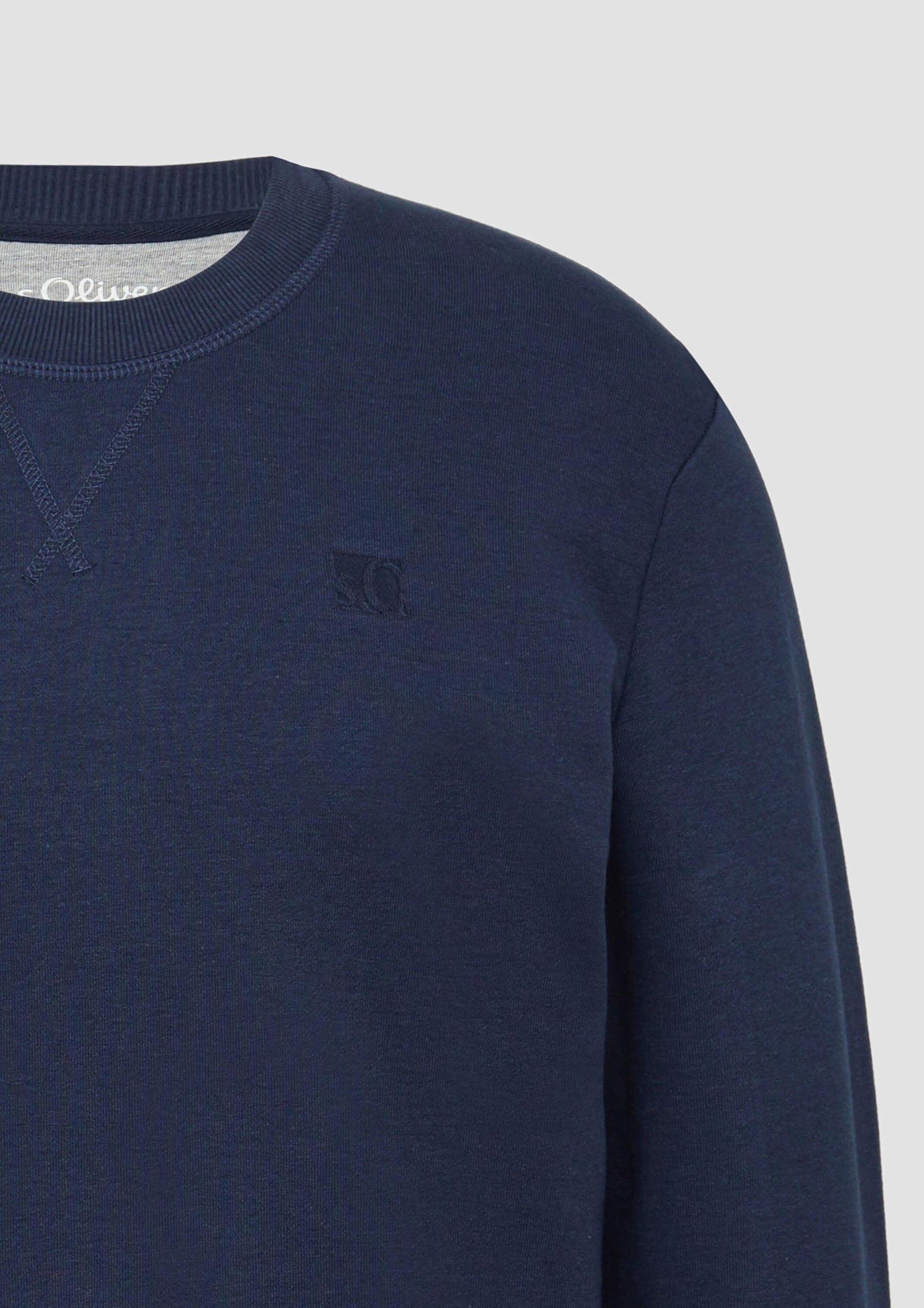 s.Oliver Crew Neck Sweatshirt Baumwollmix wollweiß M