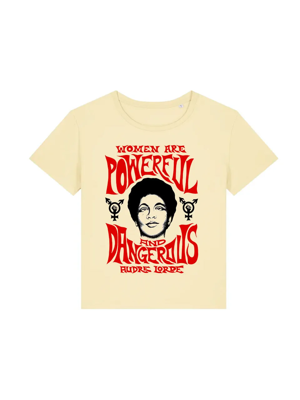 dna merch Lorde T-Shirt Powerful Damen weiß