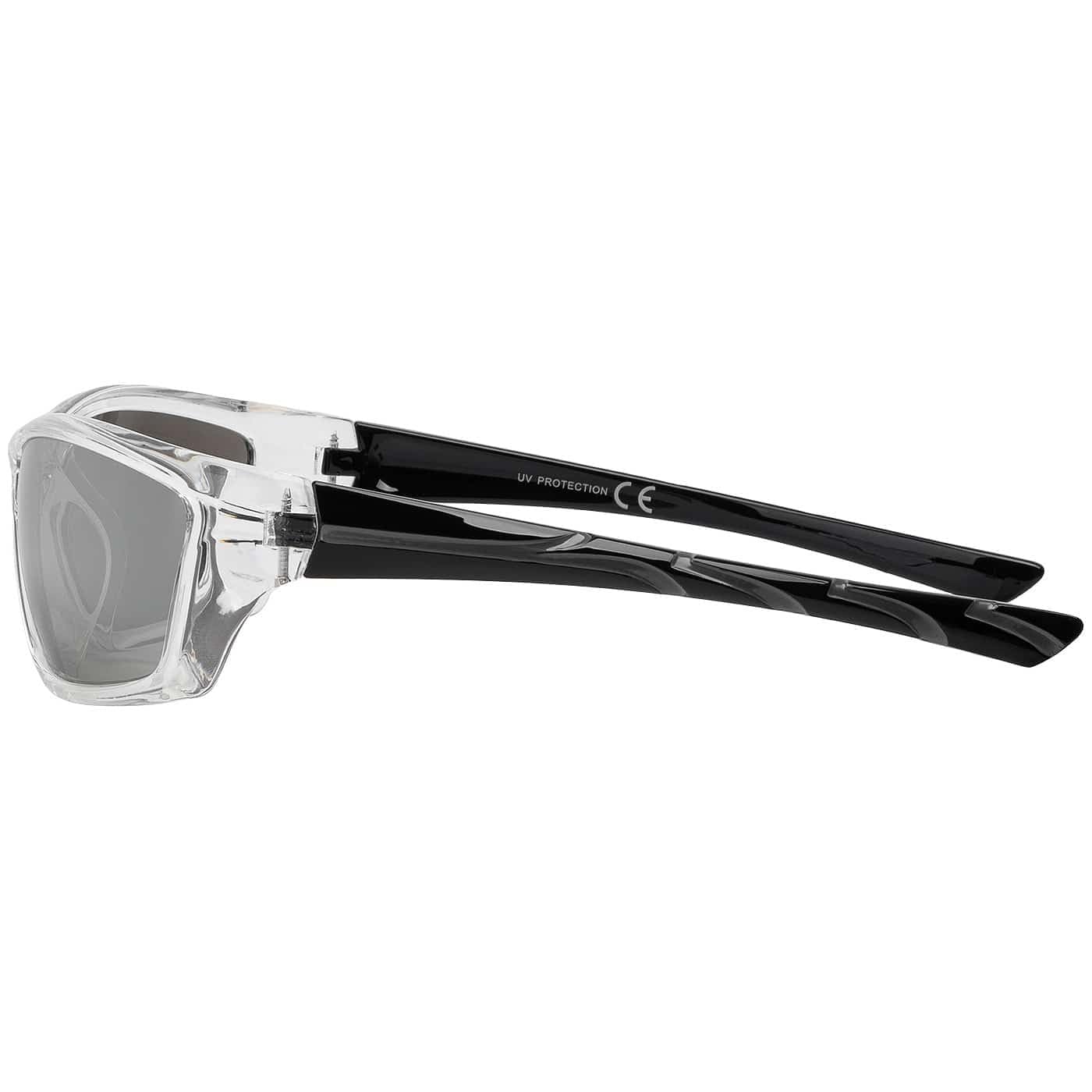 BEZLIT Sport Sonnenbrille Schwarz-silber verspiegelt