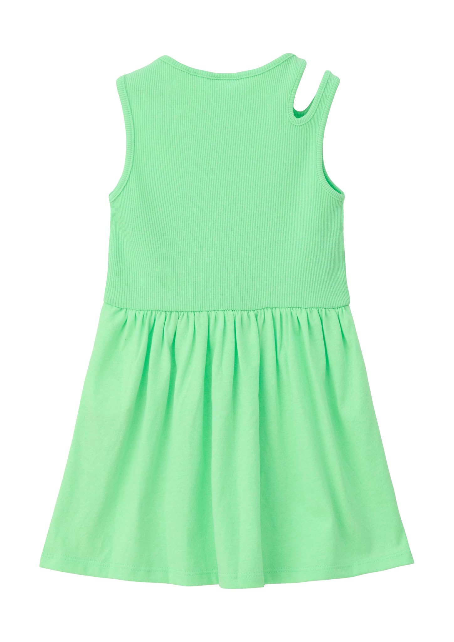 s.Oliver Junior Kleid ärmellos Ripp 92 limettengrün Cut-Outs