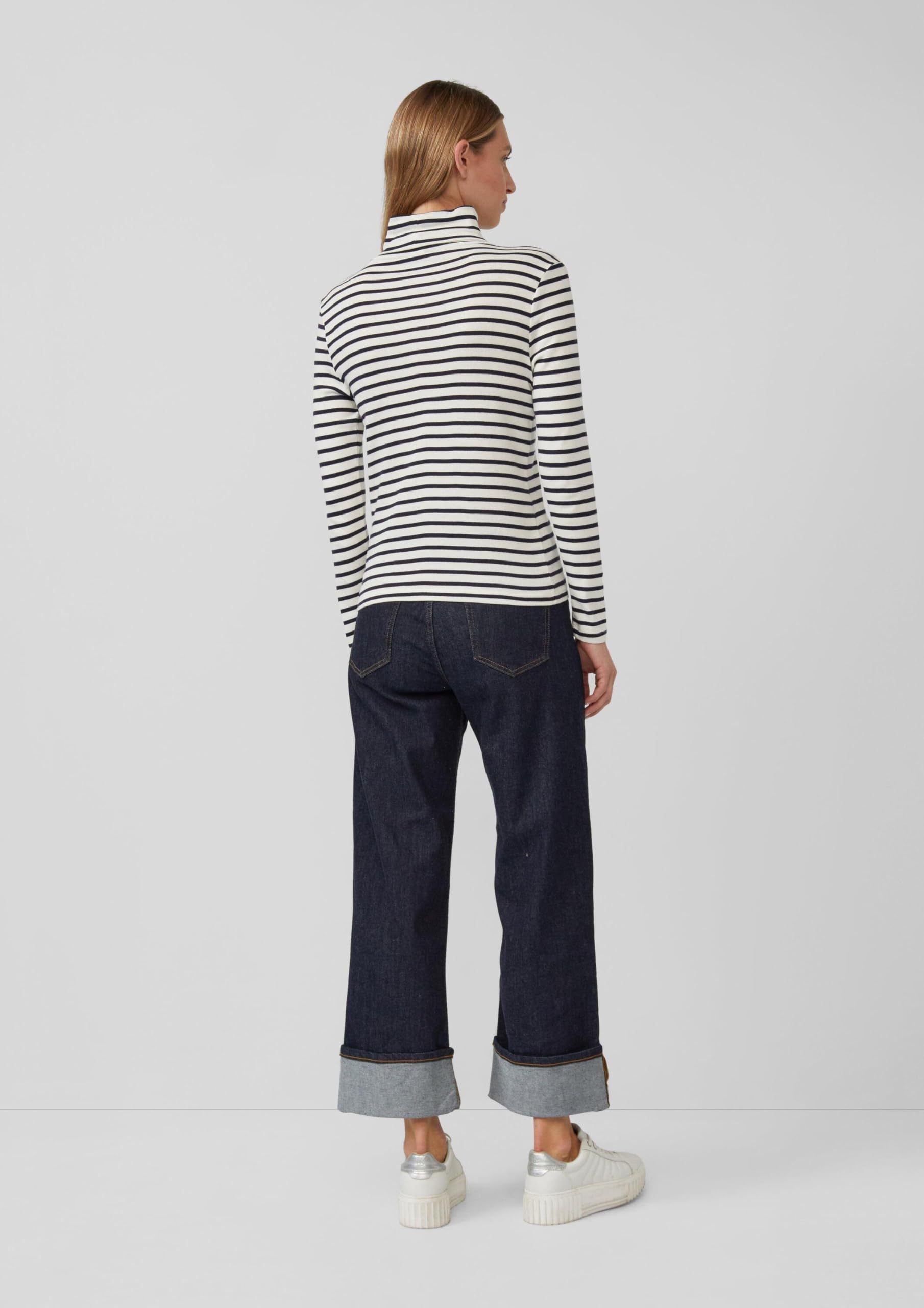 s.Oliver Junior Longsleeve Slim Fit Rollkragen Streifen Gr.38