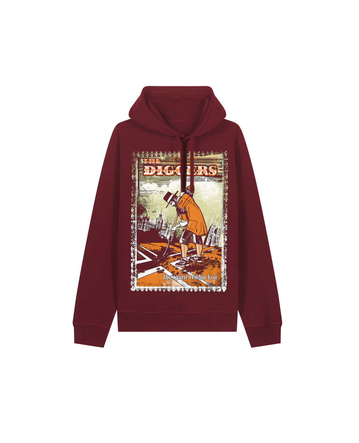 dna merch The Diggers Kapuzenpullover schwarz Bio