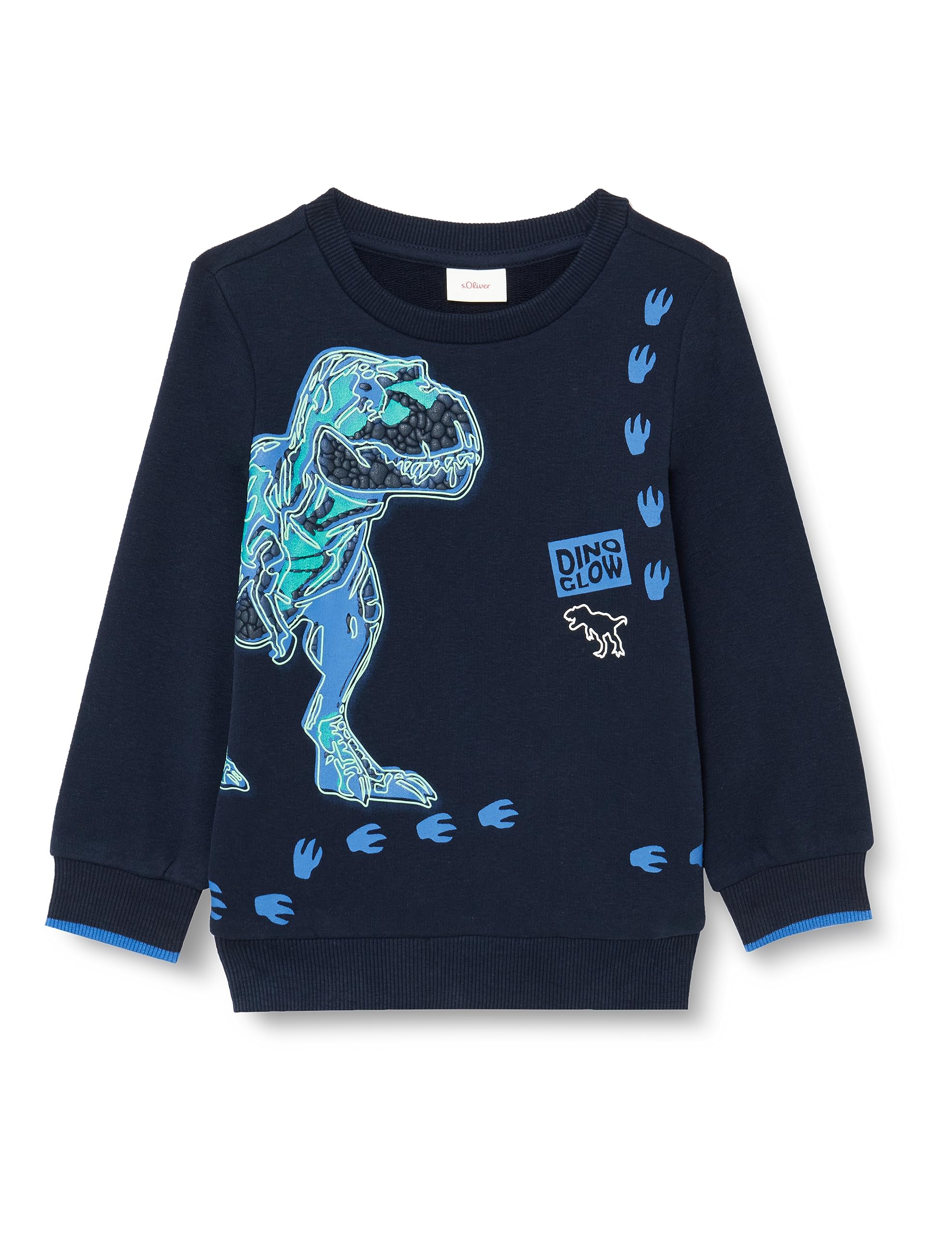 s.Oliver Junior Sweatshirt Jungen 92/98 blue green Baumwollmix
