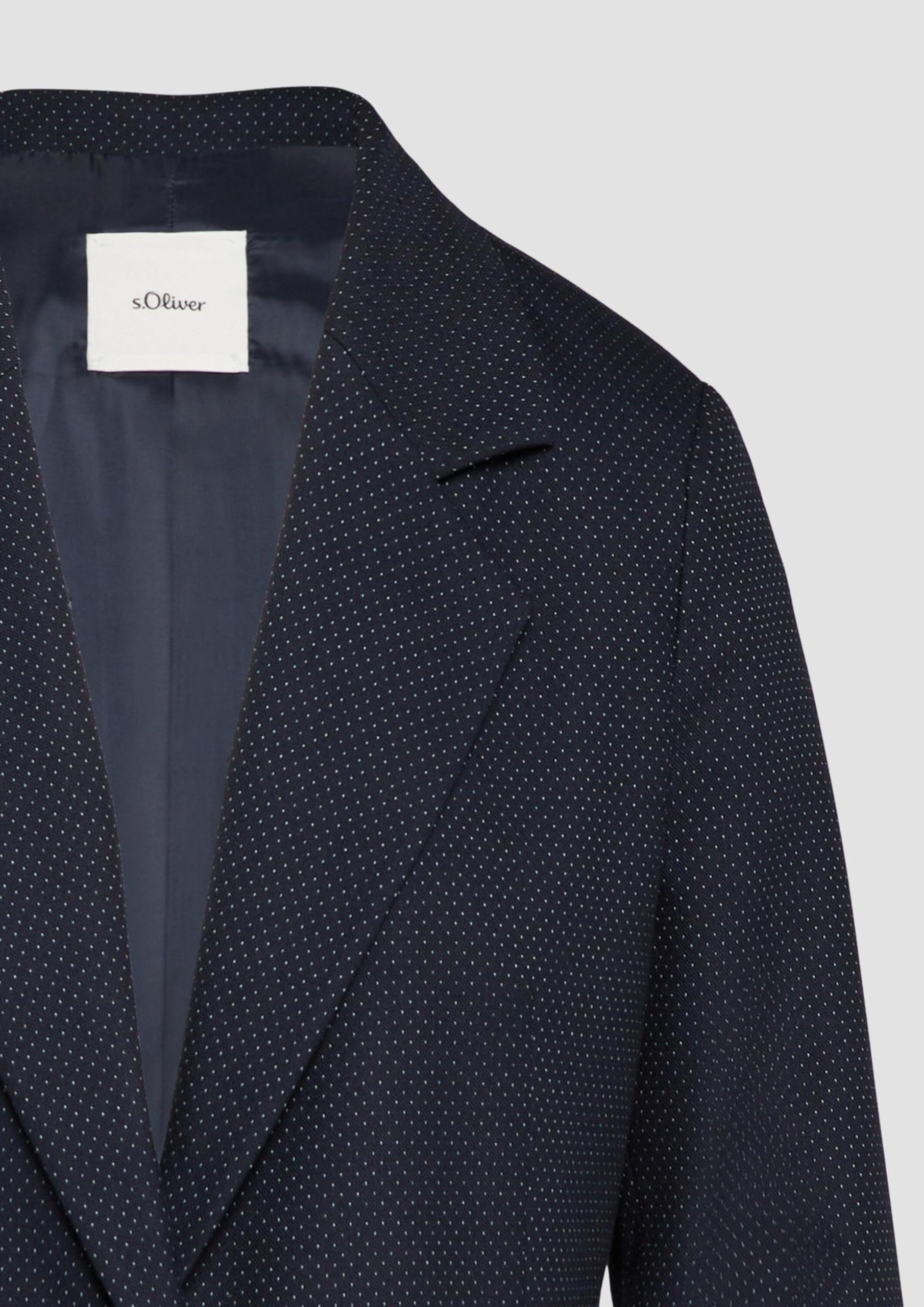 s.Oliver Blazer Fein Gepunktet Große Taschen Gr. 36 Viskose