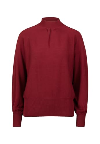 zero Feinstrickpullover Stehkragen Gr.40 Cabernet weich
