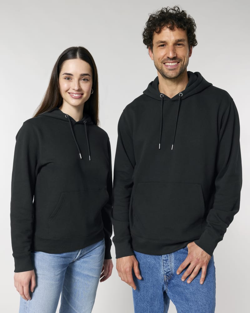 United4Rescue Logo groß Kapuzenpullover French Navy Bio
