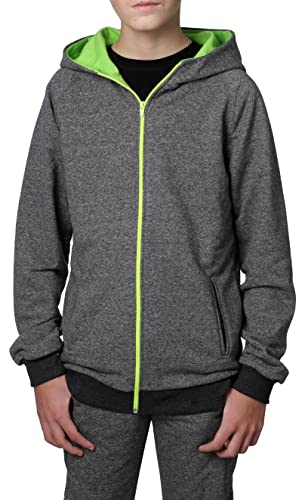 BEZLIT Sweatjacke grau mit Reißverschluss aus Baumwolle