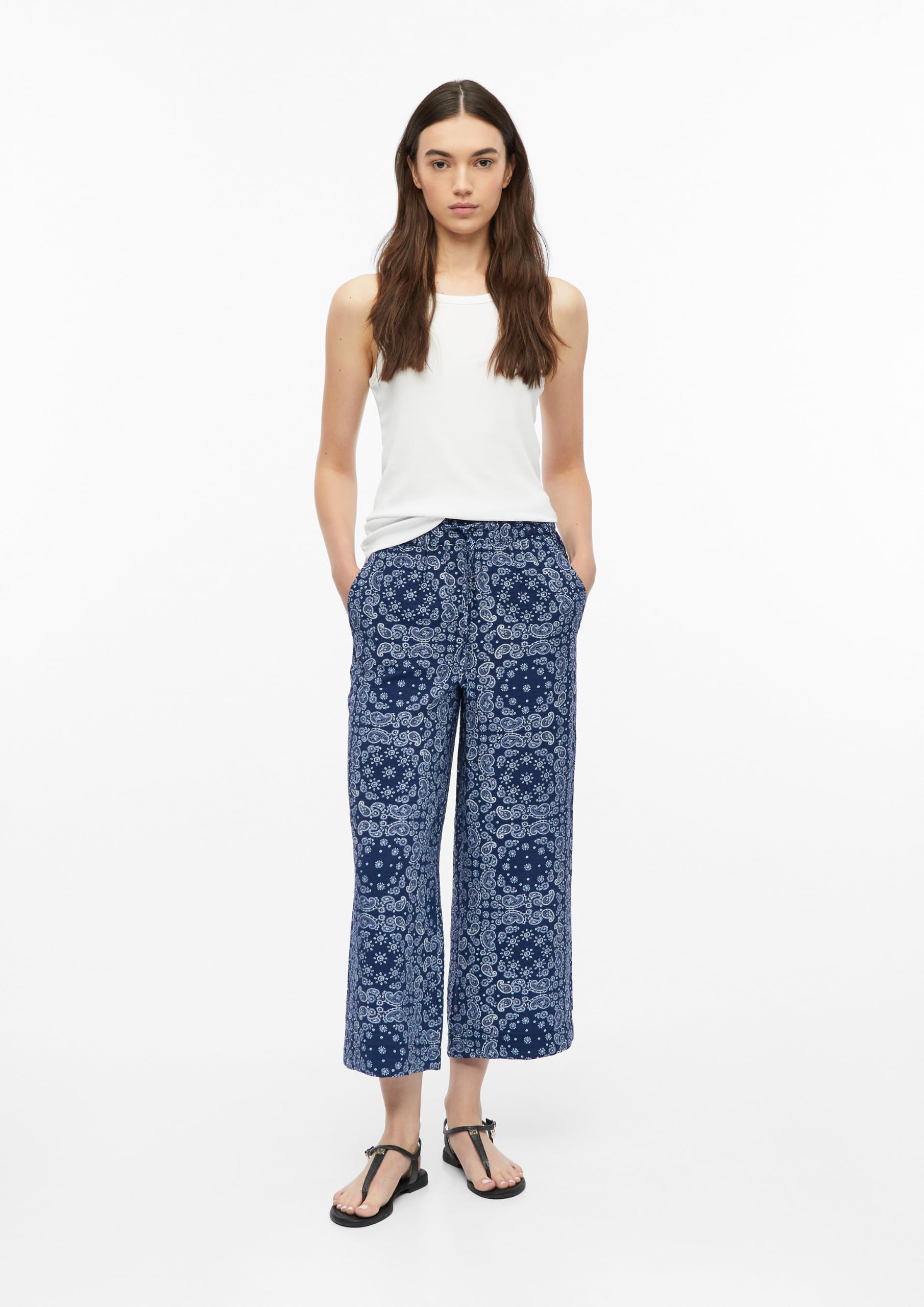 s.Oliver Red Label Culotte Gr.34 Viskose dunkelblau