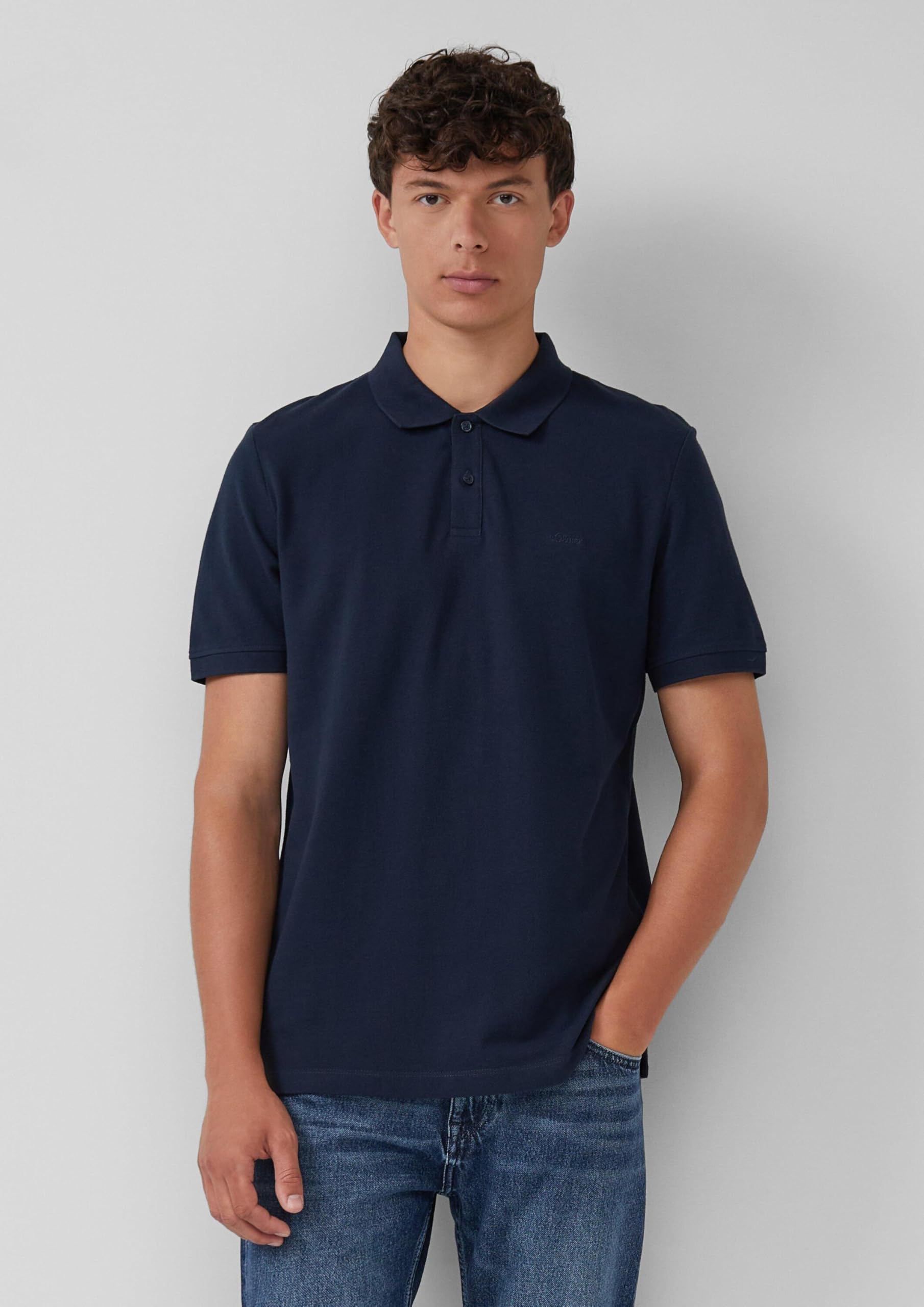 s.Oliver RED LABEL Polo Piqué Doppelpack L navy